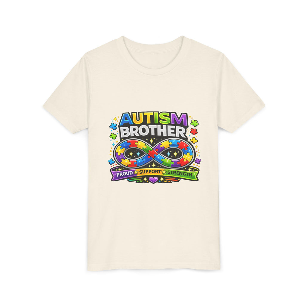 Autism Brother Shirt | Autism Sibling Tee | Infinity Puzzle Shirt | Proud Support Strength | Autism Acceptance Gift for Brother