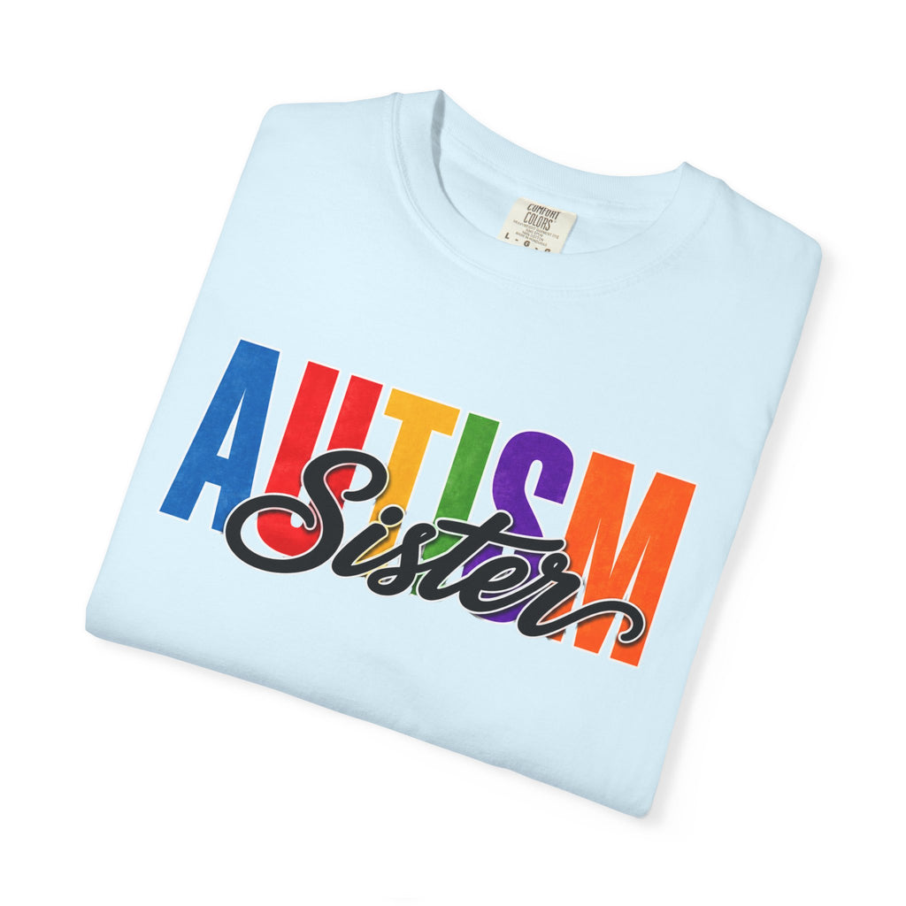 Autism Sister Shirt Proud Autism Sister T Shirt Autism Awareness Autism Acceptance Gift Puzzle Heart Special Needs Sibling Tee