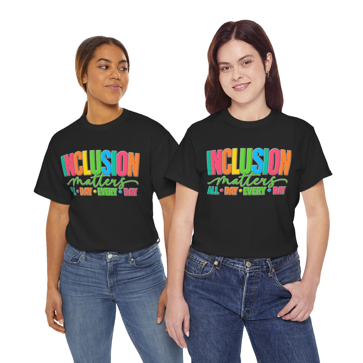 Inclusion Matters T-Shirt | Colorful Pride Graphic Tee | Inclusive Community Shirt | Diversity Awareness Gift
