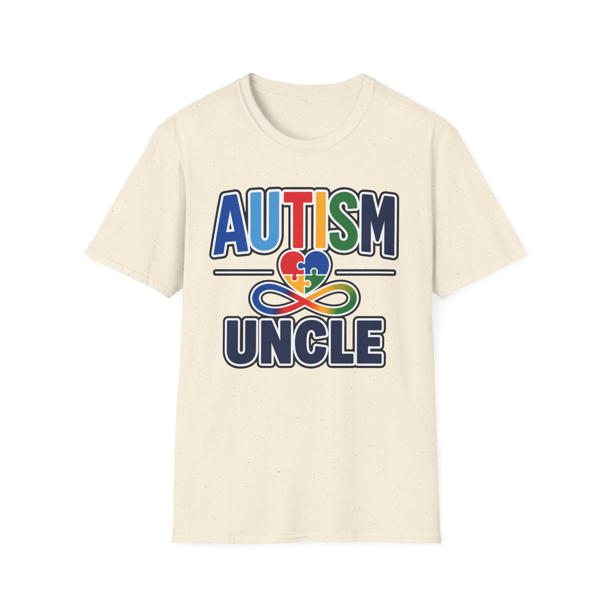 Autism Uncle Shirt, Puzzle Heart Neurodiversity Support Tee, Autism Awareness Uncle Gift, Autism Acceptance Family T-Shirt