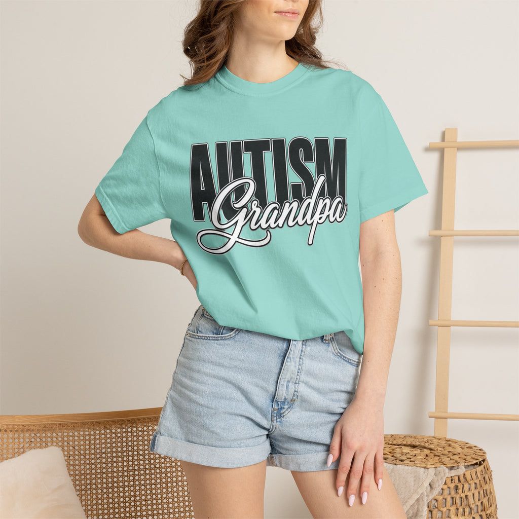 Autism Grandpa Shirt Proud Autism Grandpa T Shirt Autism Awareness Autism Acceptance Gift Puzzle Heart Special Needs Grandpa Tee