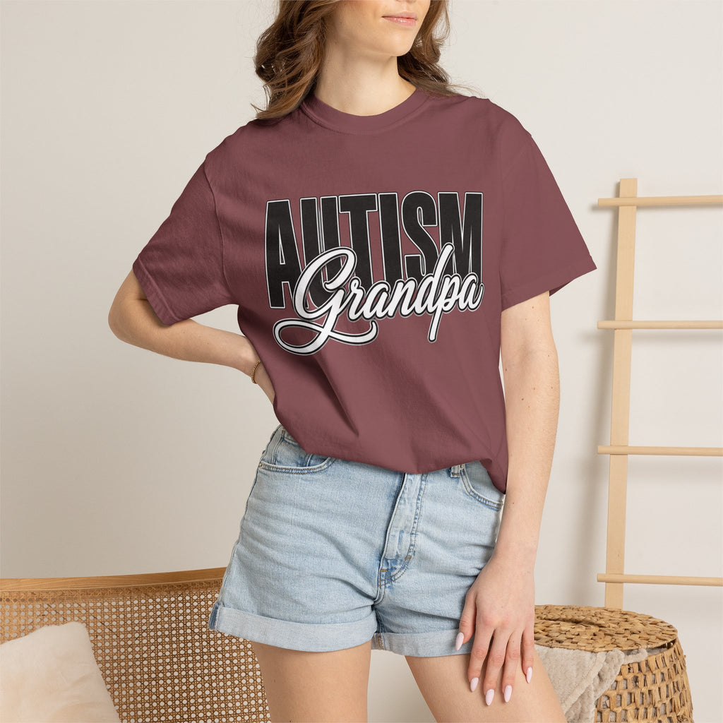 Autism Grandpa Shirt Proud Autism Grandpa T Shirt Autism Awareness Autism Acceptance Gift Puzzle Heart Special Needs Grandpa Tee
