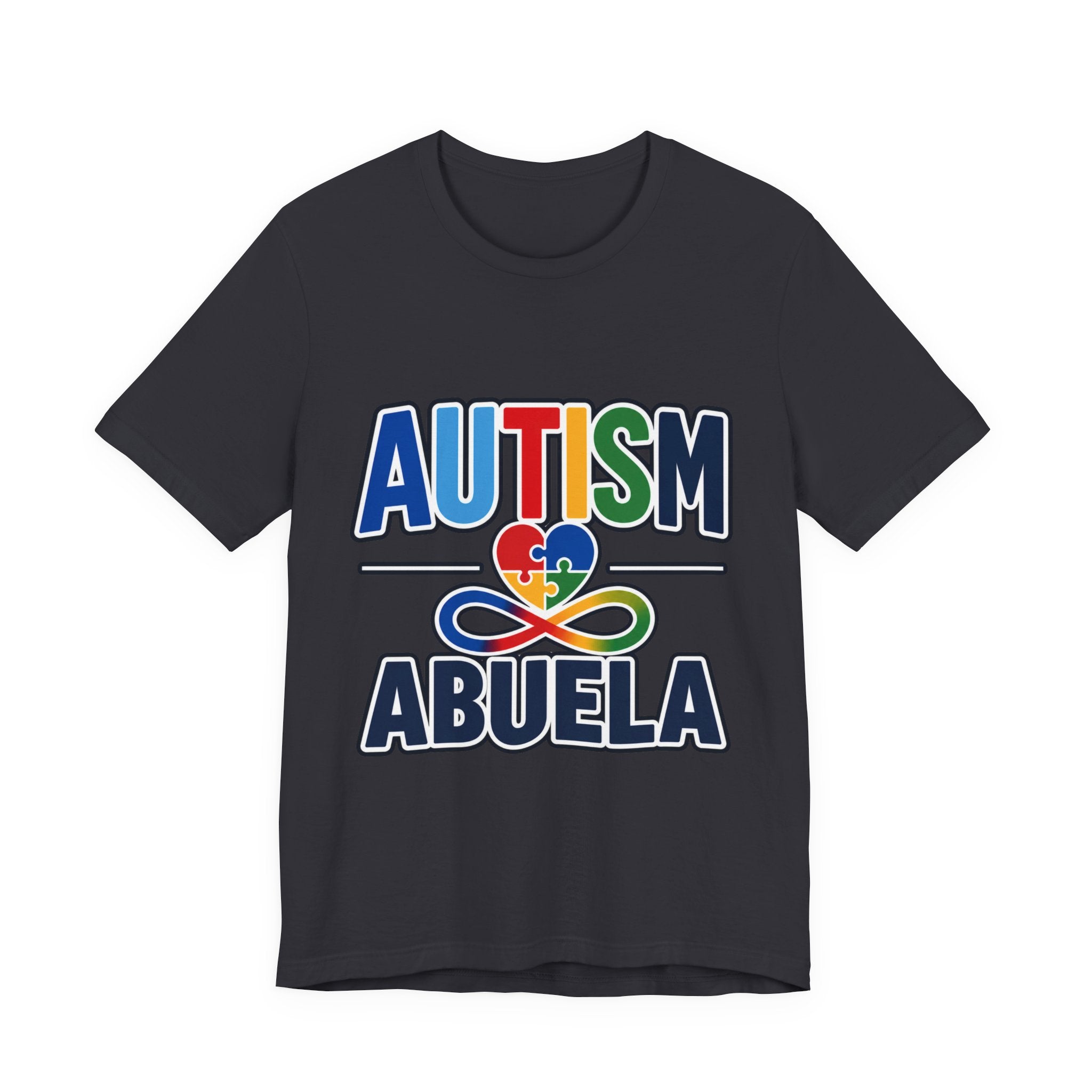 Autism Abuela Shirt | Spanish Autism Grandma T-Shirt | Puzzle Heart Infinity Design | Autism Awareness & Acceptance Gift