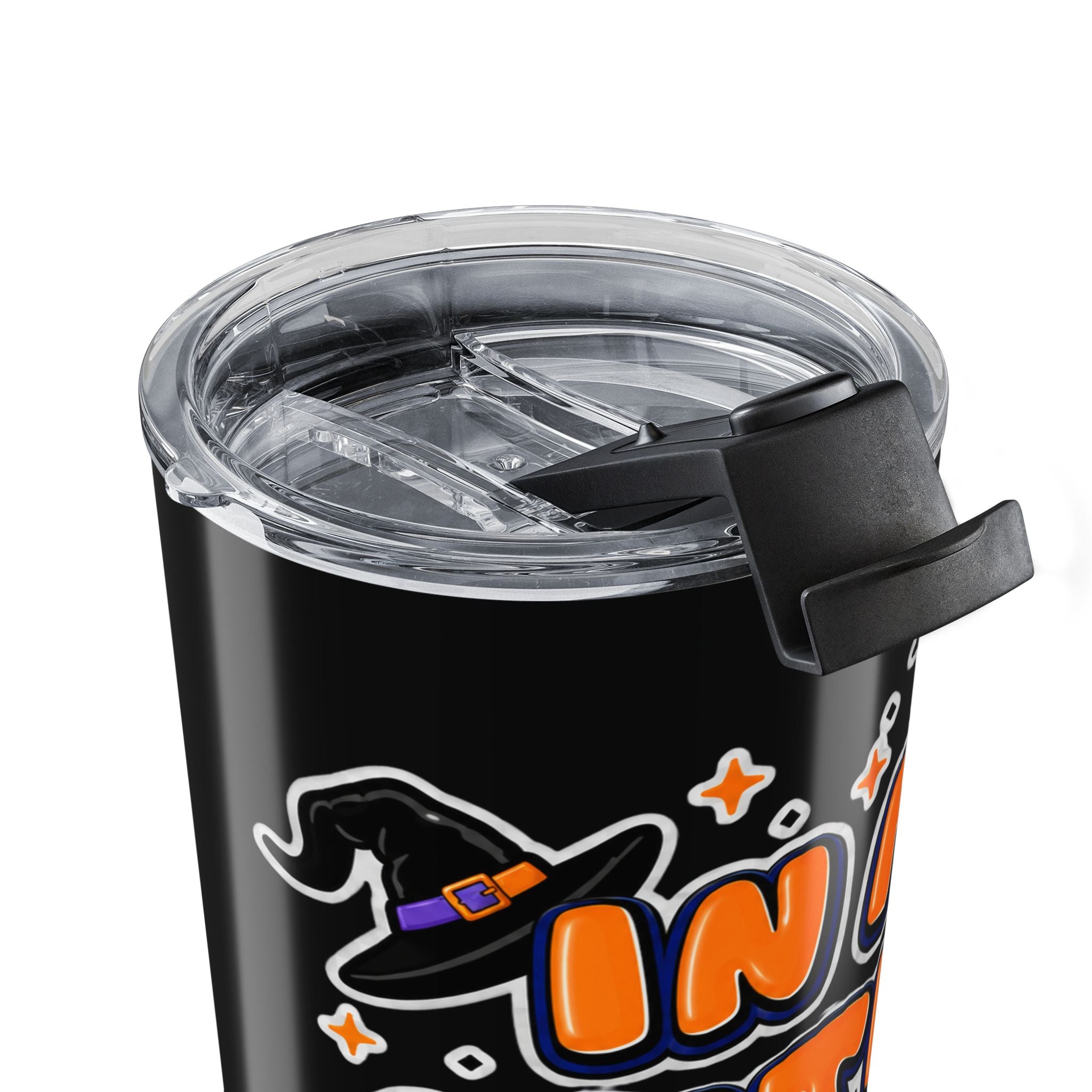 Autism Mom Halloween Tumbler | Pumpkin Bats Spooky Orange Cup