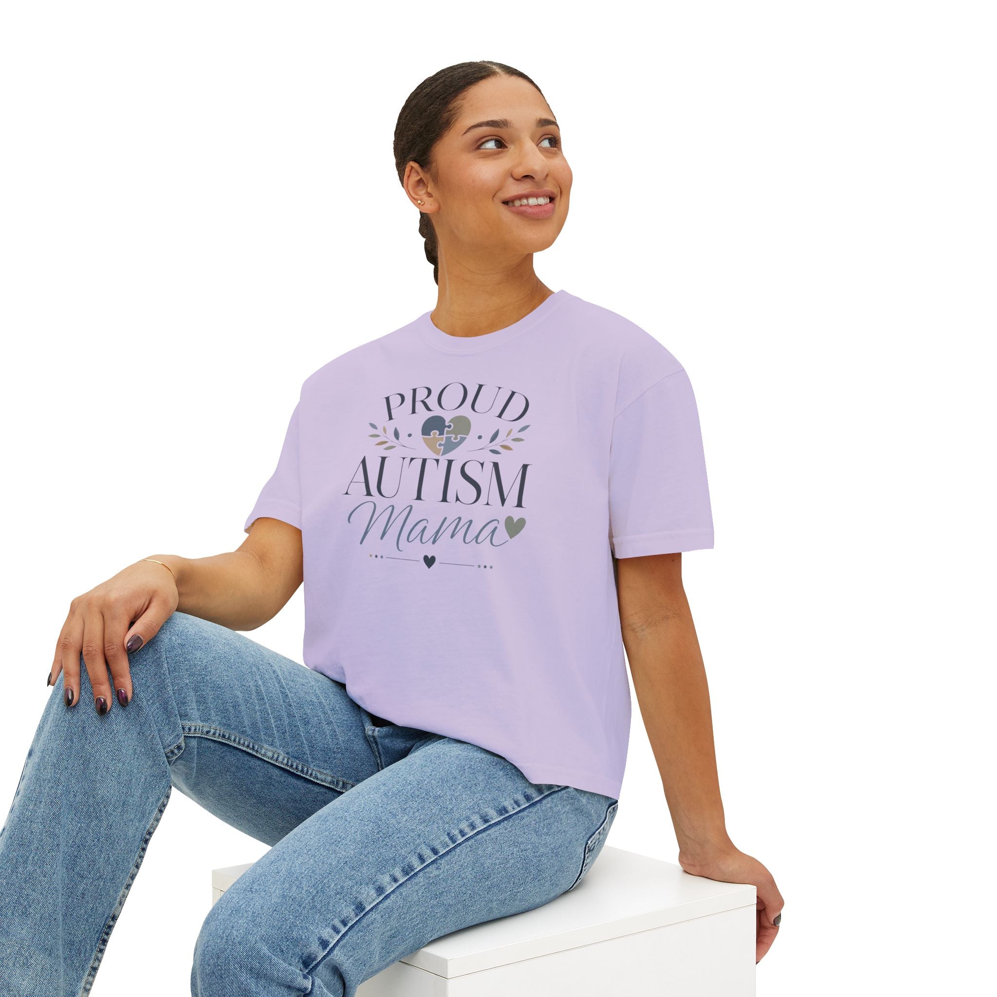 Proud Autism Mama Boxy Tee