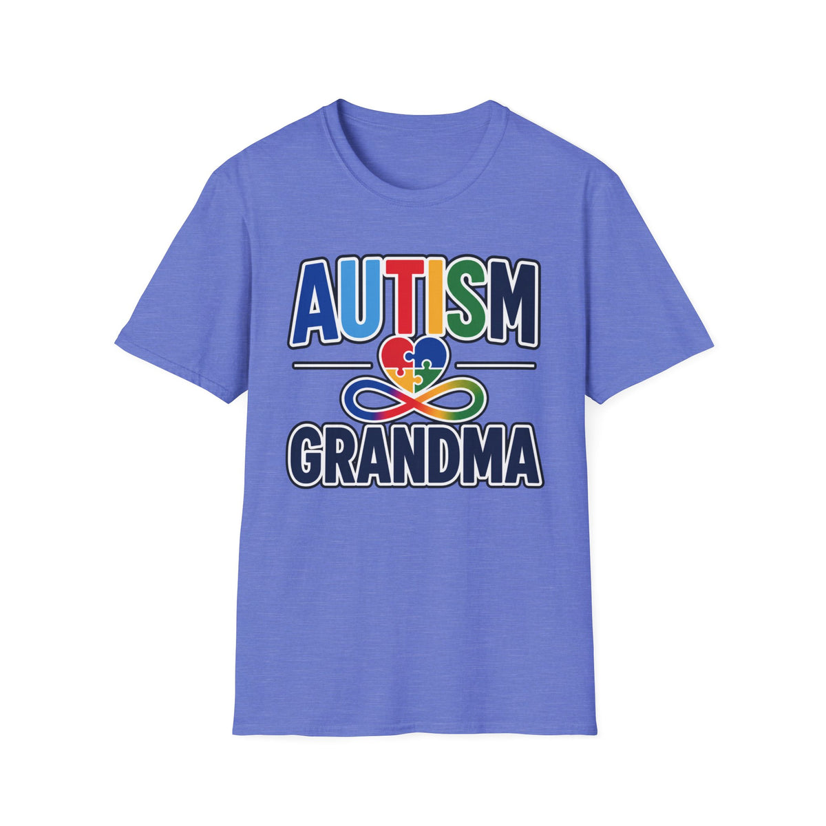 Autism Grandma Heart Puzzle Infinity Shirt, Autism Awareness T-Shirt, Autism Acceptance Grandma Gift, Neurodiversity Family Apparel