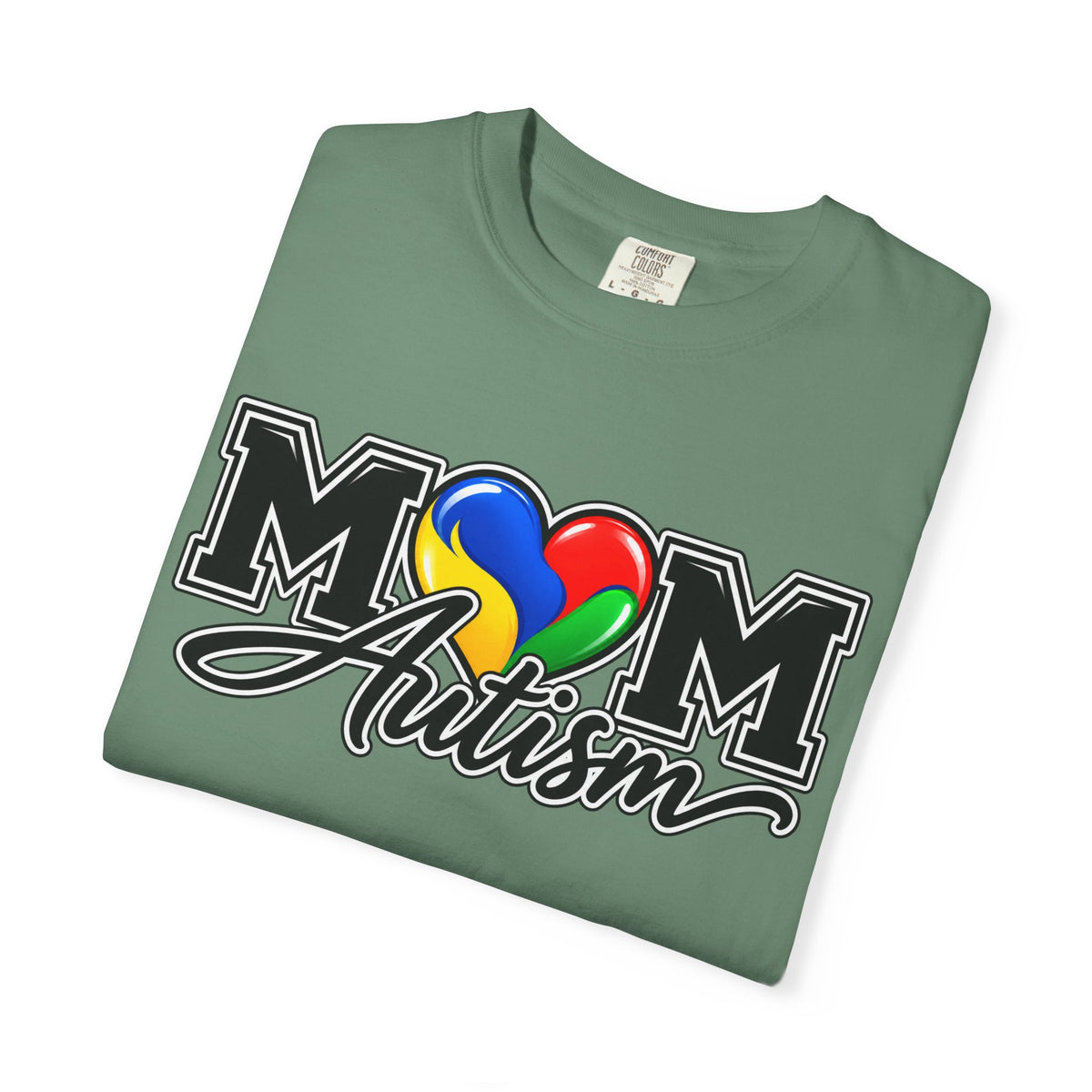 Mom Autism Heart T-Shirt, Autism Awareness Mom Tee, Autism Mom Gift Shirt, Autism Acceptance Family Apparel, Neurodiversity Gift