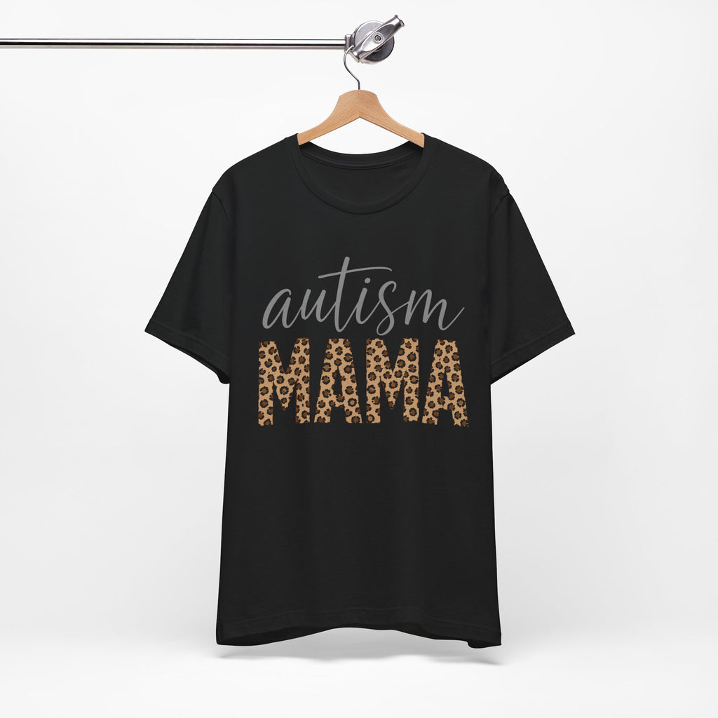 Autism Mama Leopard Print T-Shirt