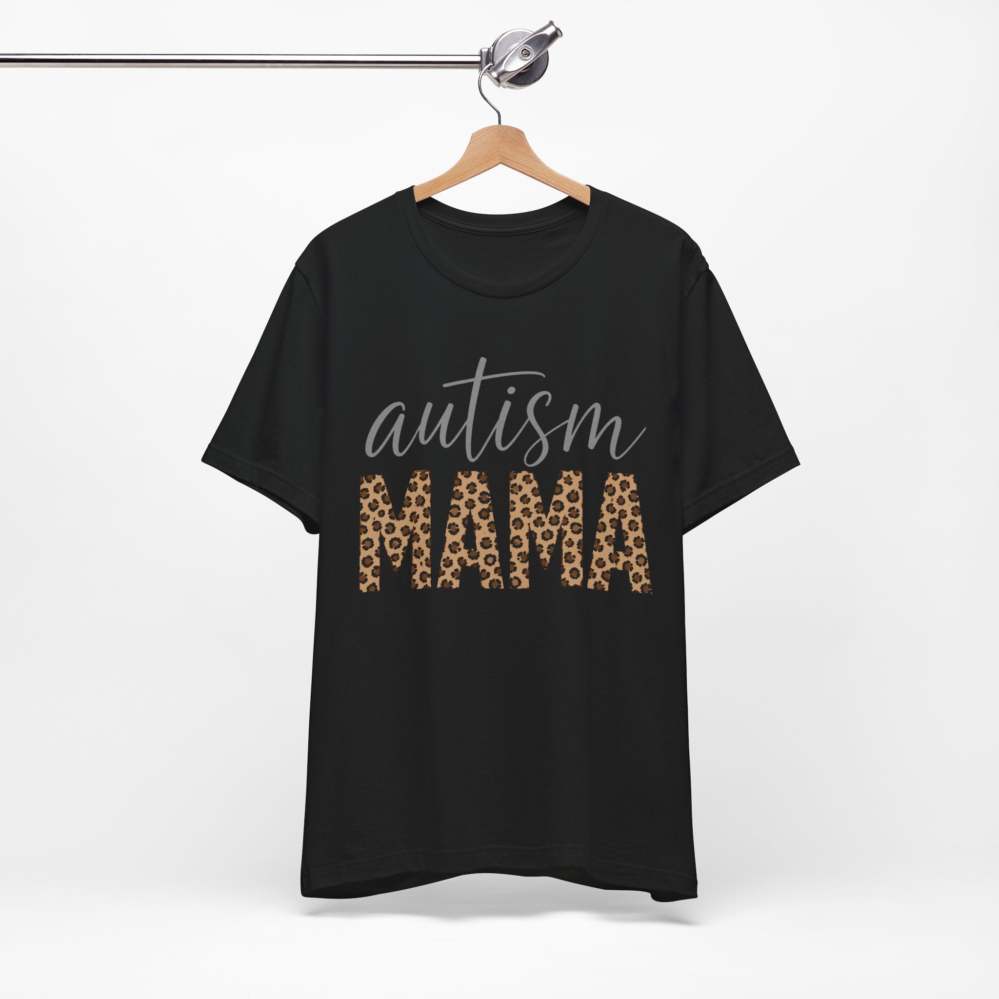 Autism Mama Leopard Print T-Shirt