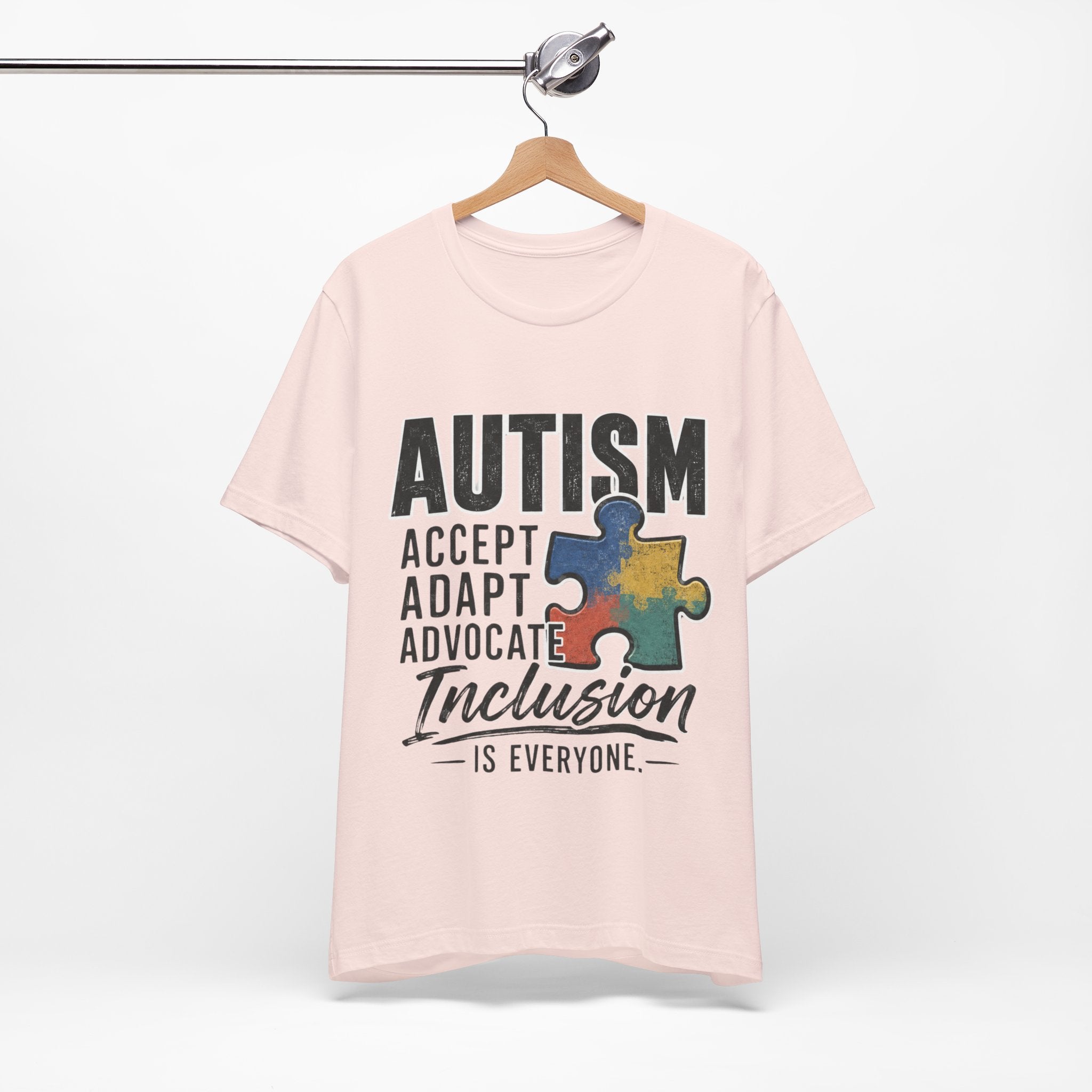 Autism Acceptance Shirt Inclusion Advocate T Shirt Puzzle Piece Tee Neurodiversity Awareness Special Needs Support Unisex Gift