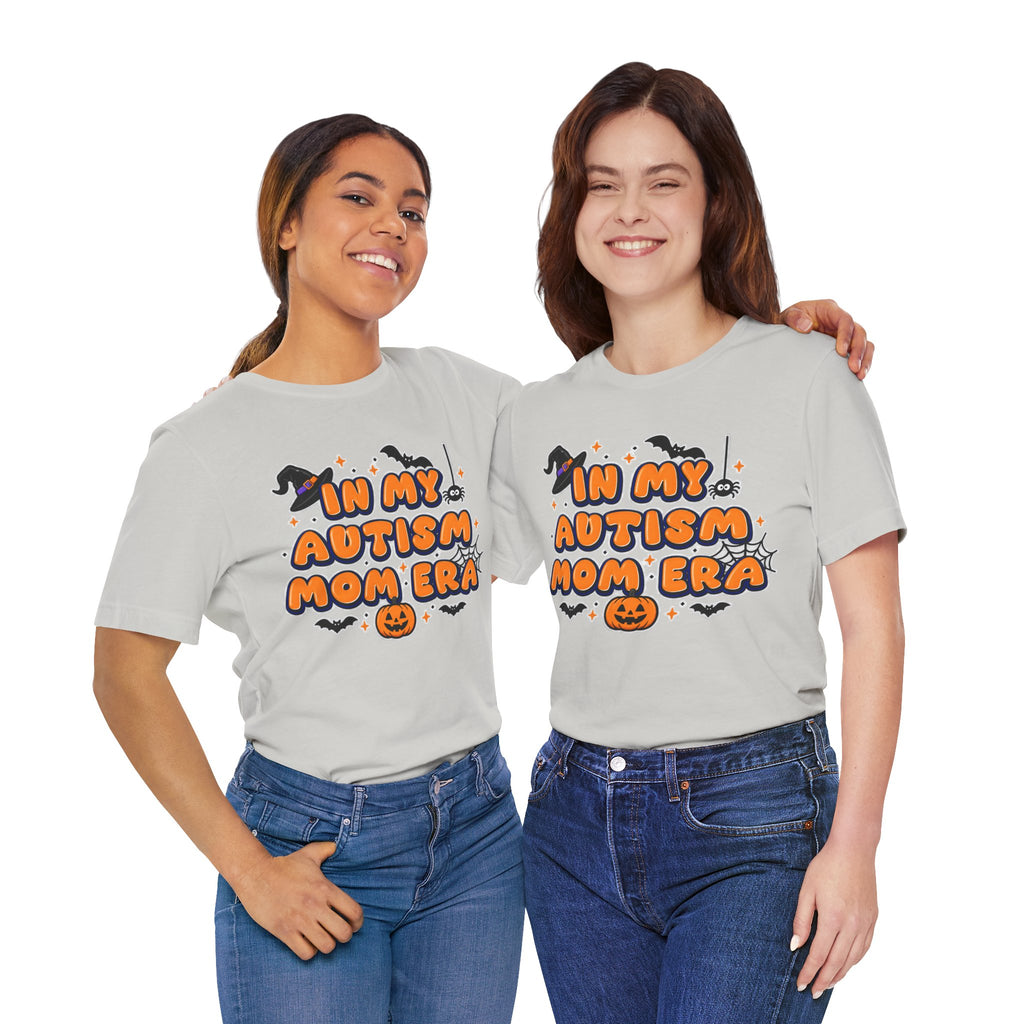 In My Autism Mom Era Tee | Halloween Pumpkin Witch Bat Spiderweb