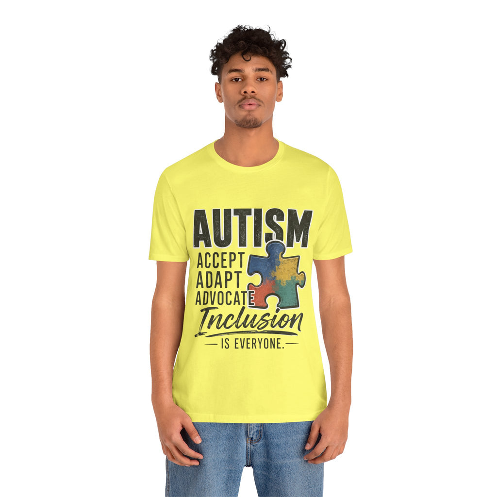 Autism Acceptance Shirt Inclusion Advocate T Shirt Puzzle Piece Tee Neurodiversity Awareness Special Needs Support Unisex Gift