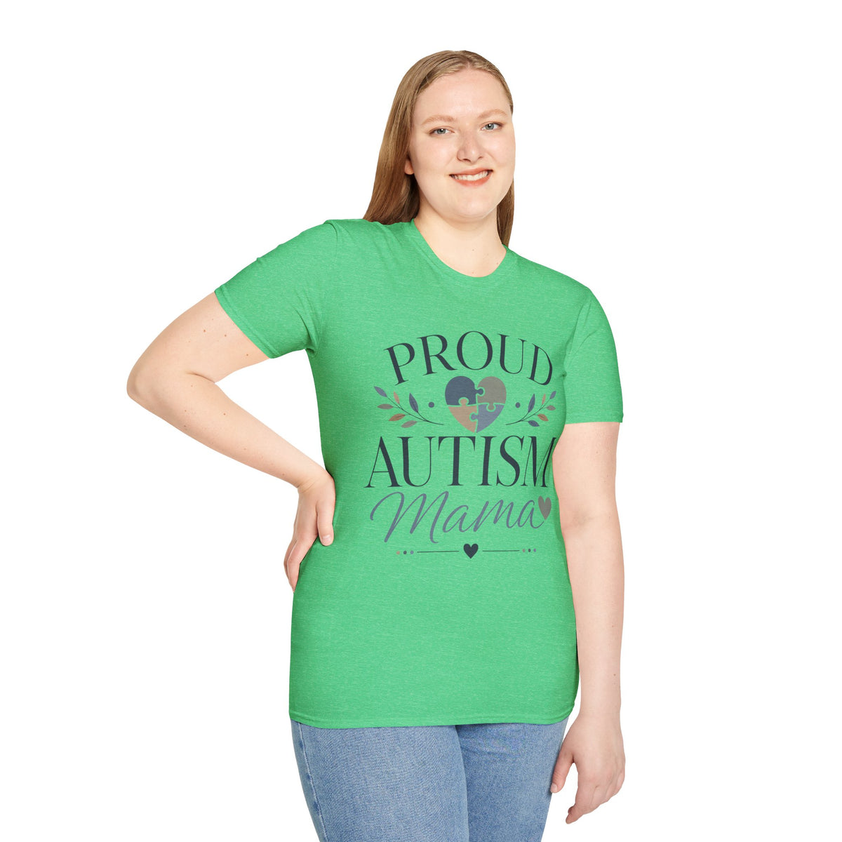Proud Autism Mama T-Shirt | Puzzle Heart Awareness Tee | Special Needs