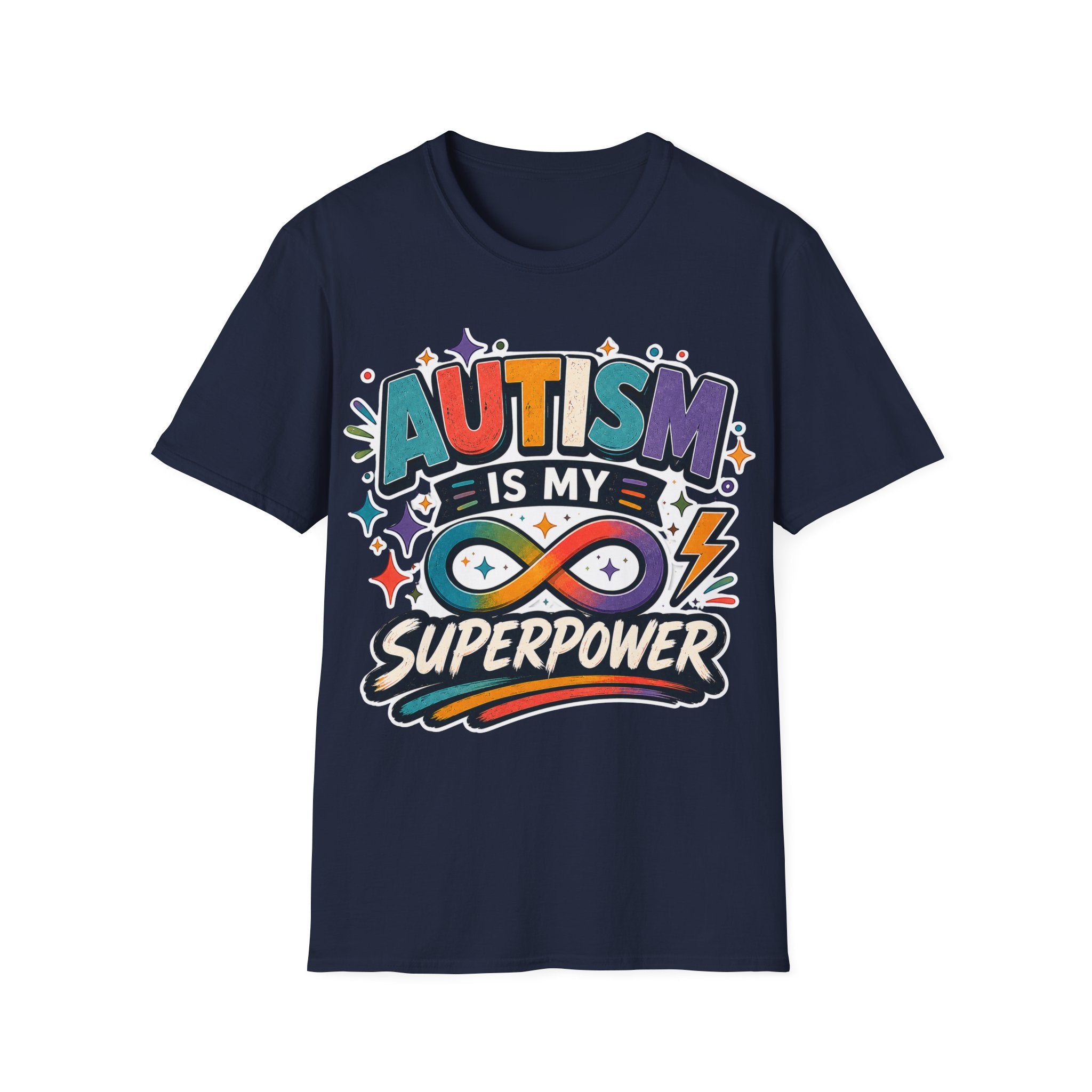 Autism Is My Superpower Shirt Autism Awareness T Shirt Autism Acceptance Tee Infinity Heart Puzzle Design Neurodiversity Gift Unisex