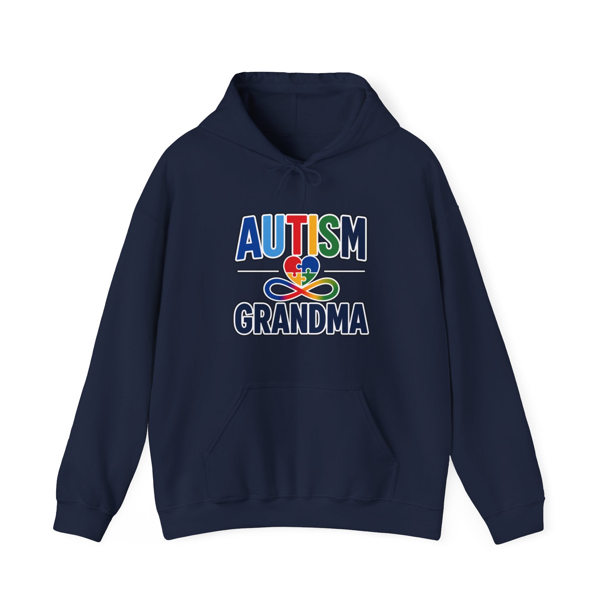 Autism Grandma Hoodie | Puzzle Heart Infinity Sweatshirt | Proud Autism Grandma Gift | Autism Awareness & Acceptance Hoodie