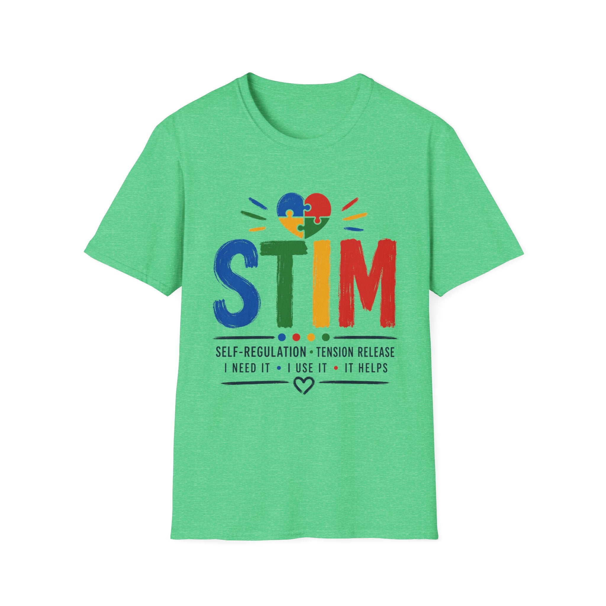 Autism Sensory Shirt | STIM Puzzle Heart Autism Awareness Shirt, Sensory Regulation Support Gift