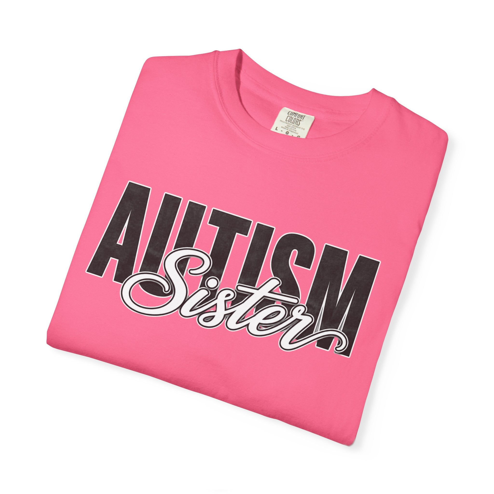 Autism Sister Shirt Proud Autism Sister T Shirt Autism Awareness Autism Acceptance Gift Puzzle Heart Special Needs Sibling Tee
