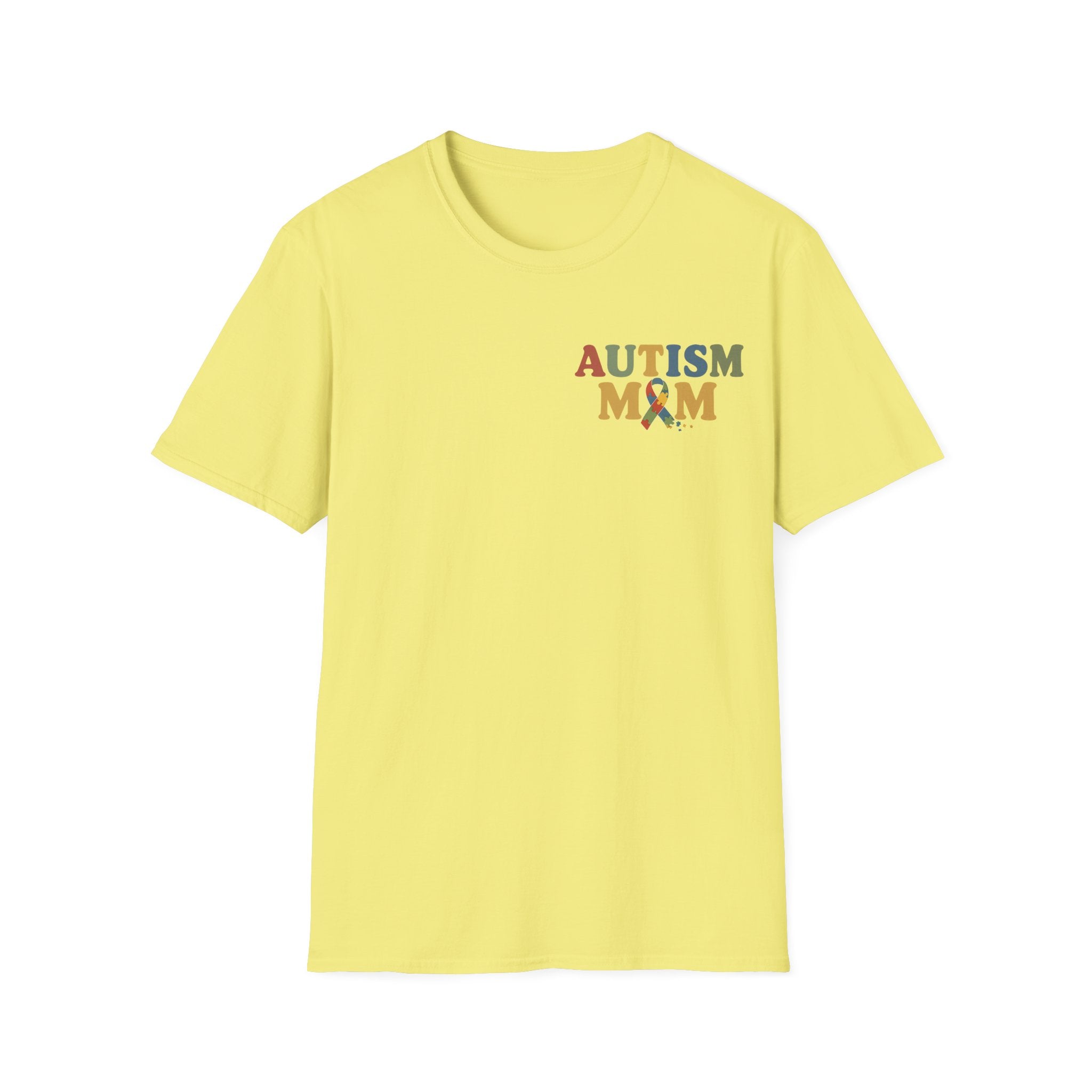 Autism Mom T-Shirt | Autism Awareness Ribbon, Supportive Mom Tee