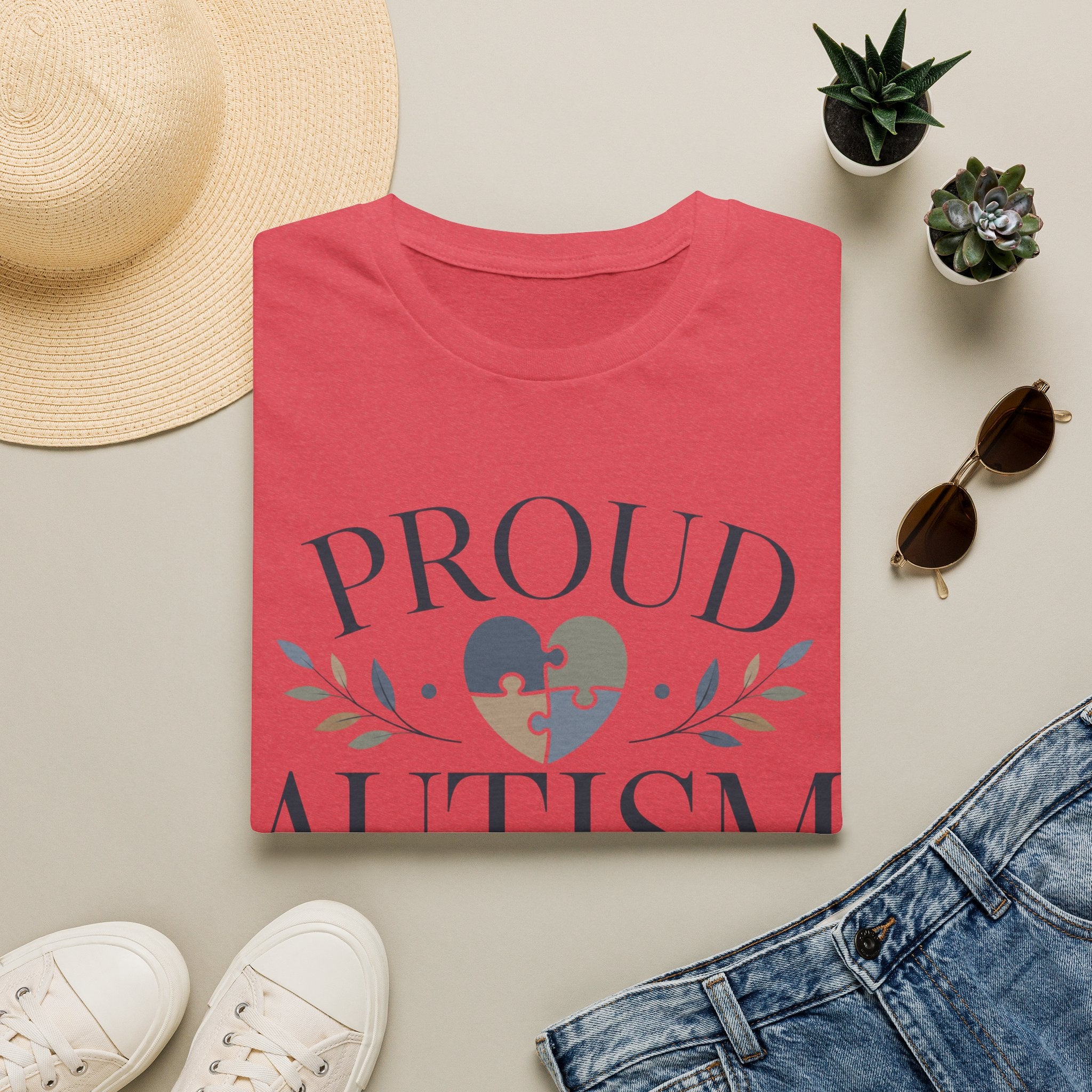Proud Autism Mama T-Shirt | Puzzle Heart Awareness Tee | Special Needs