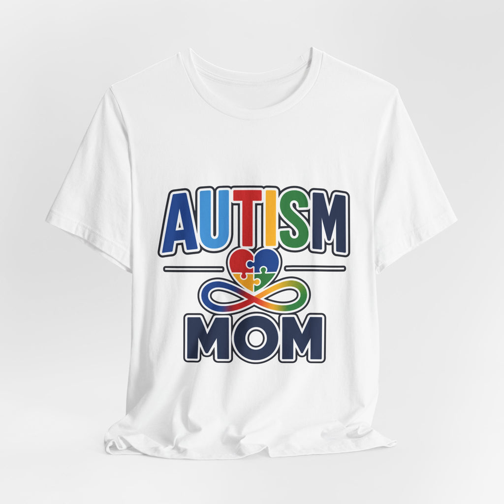 Autism Mom Shirt | Rainbow Puzzle Heart Infinity T-Shirt | Proud Autism Mom Tee | Autism Awareness & Acceptance Gift for Mothers