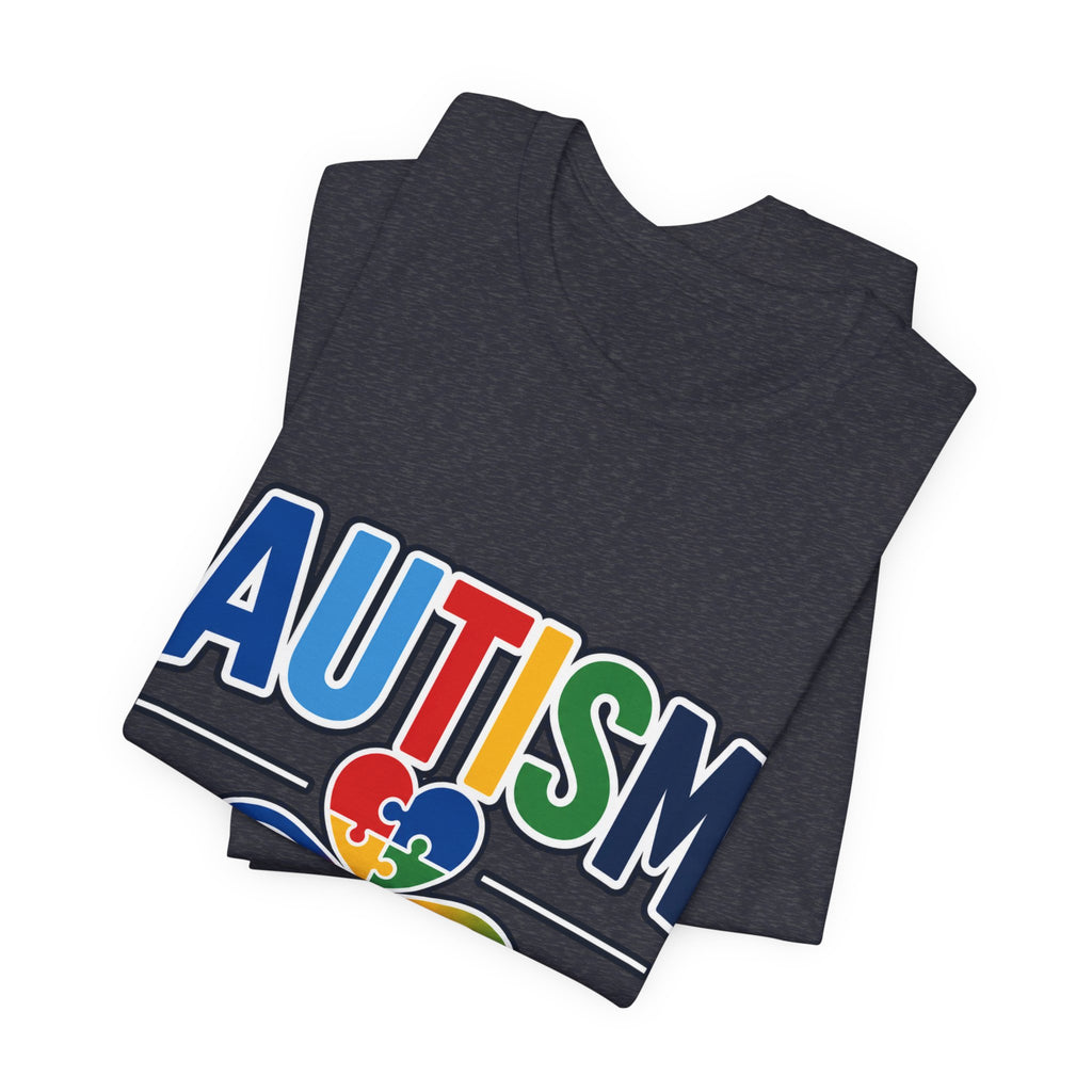 Autism Mom Shirt | Rainbow Puzzle Heart Infinity T-Shirt | Proud Autism Mom Tee | Autism Awareness & Acceptance Gift for Mothers
