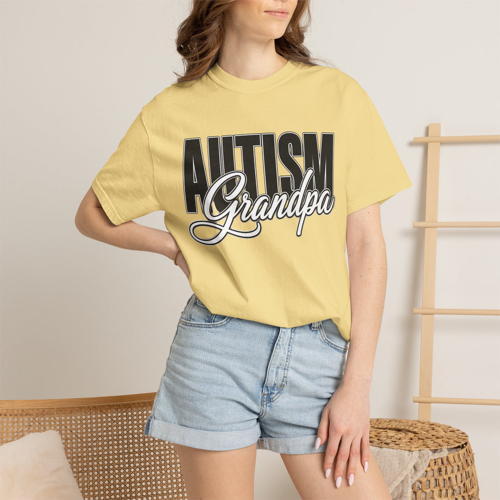 Autism Grandpa Shirt Proud Autism Grandpa T Shirt Autism Awareness Autism Acceptance Gift Puzzle Heart Special Needs Grandpa Tee