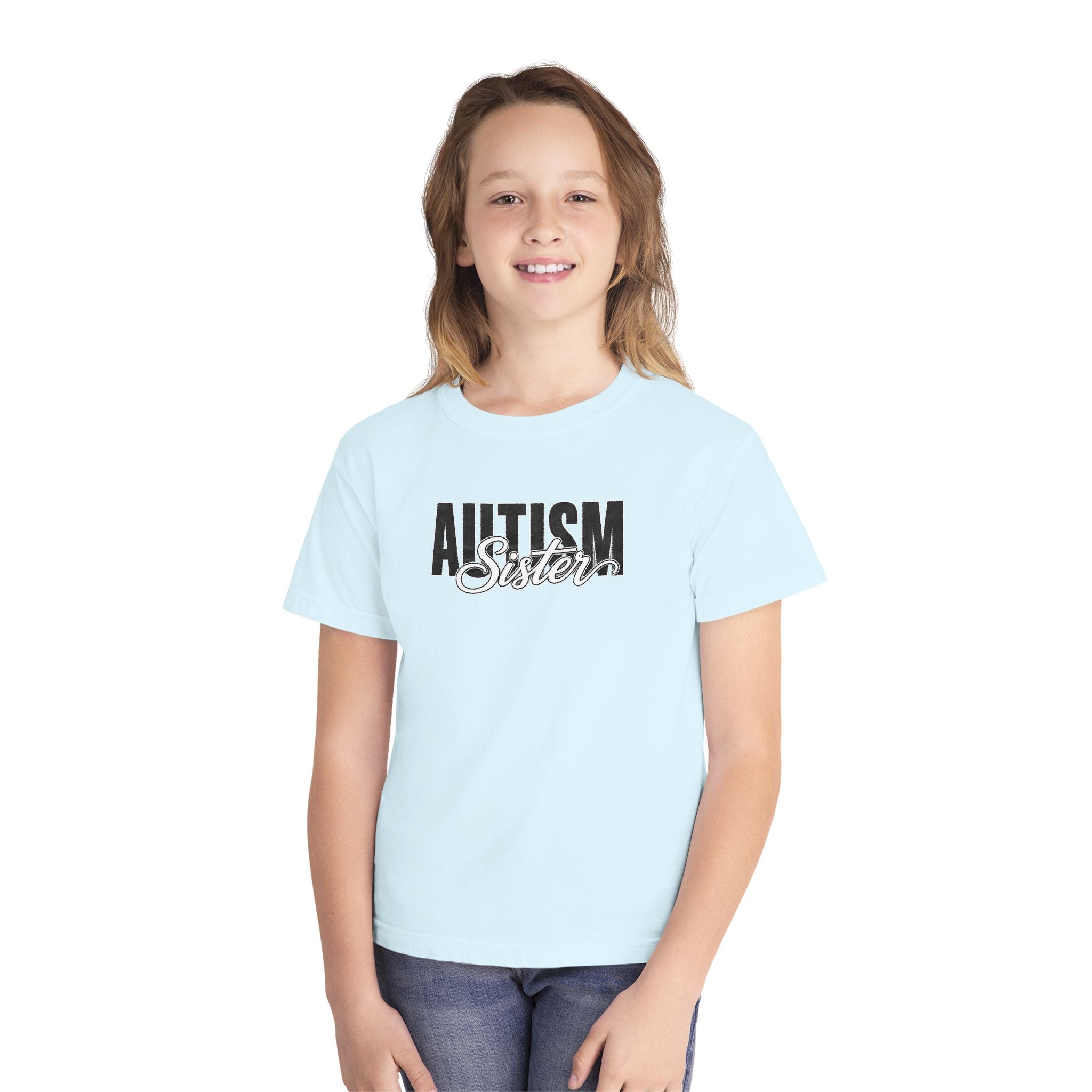 Autism Sister Youth Shirt Kids Autism Sister T Shirt Proud Autism Sibling Tee Autism Awareness Autism Acceptance Gift for Girls