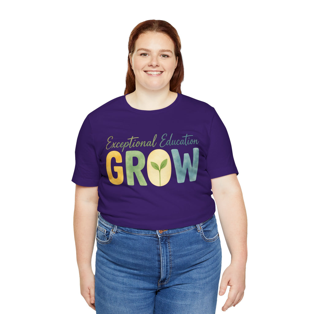Exceptional Education Teacher Shirt GROW Special Education T Shirt SPED Teacher Gift Inclusive Classroom Autism Teacher Tee