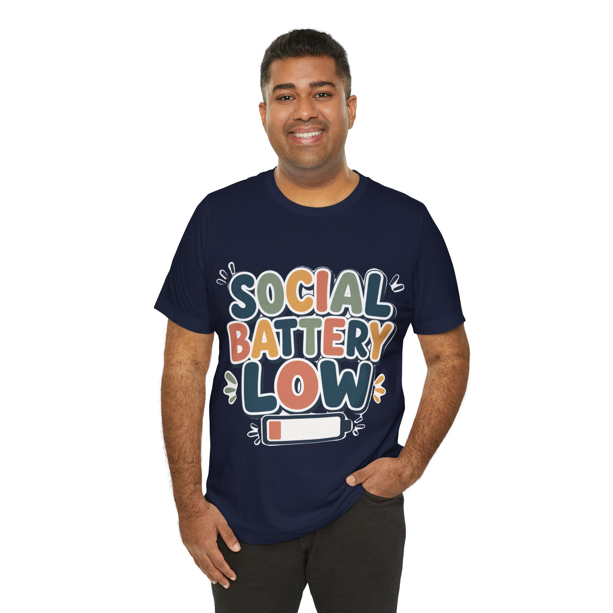Social Battery Low T-Shirt — Funny Introvert Tee