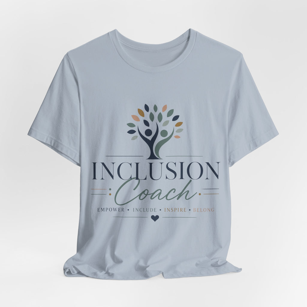 Inclusion Coach T-Shirt | Tree Logo, Empower Inclusivity, Diversity