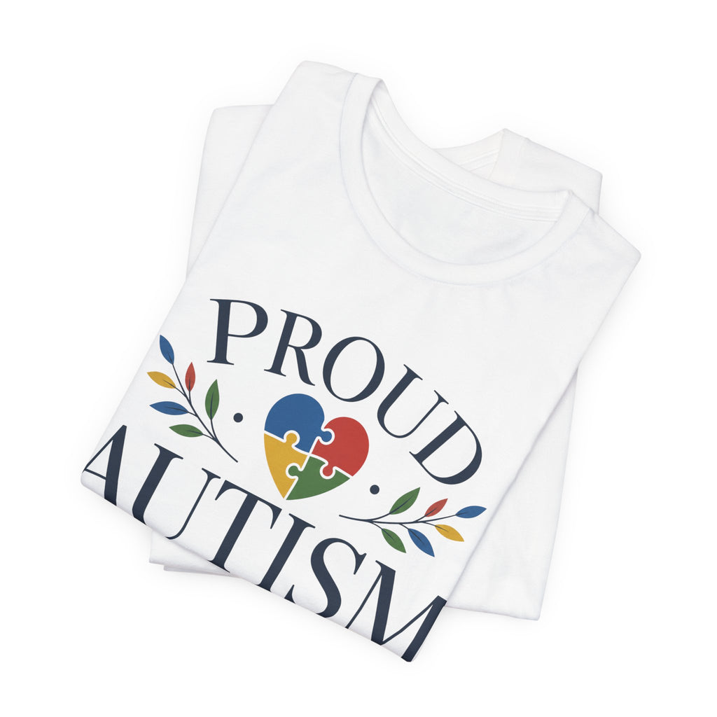 Proud Autism Mama T-Shirt | Puzzle Heart Mom Tee