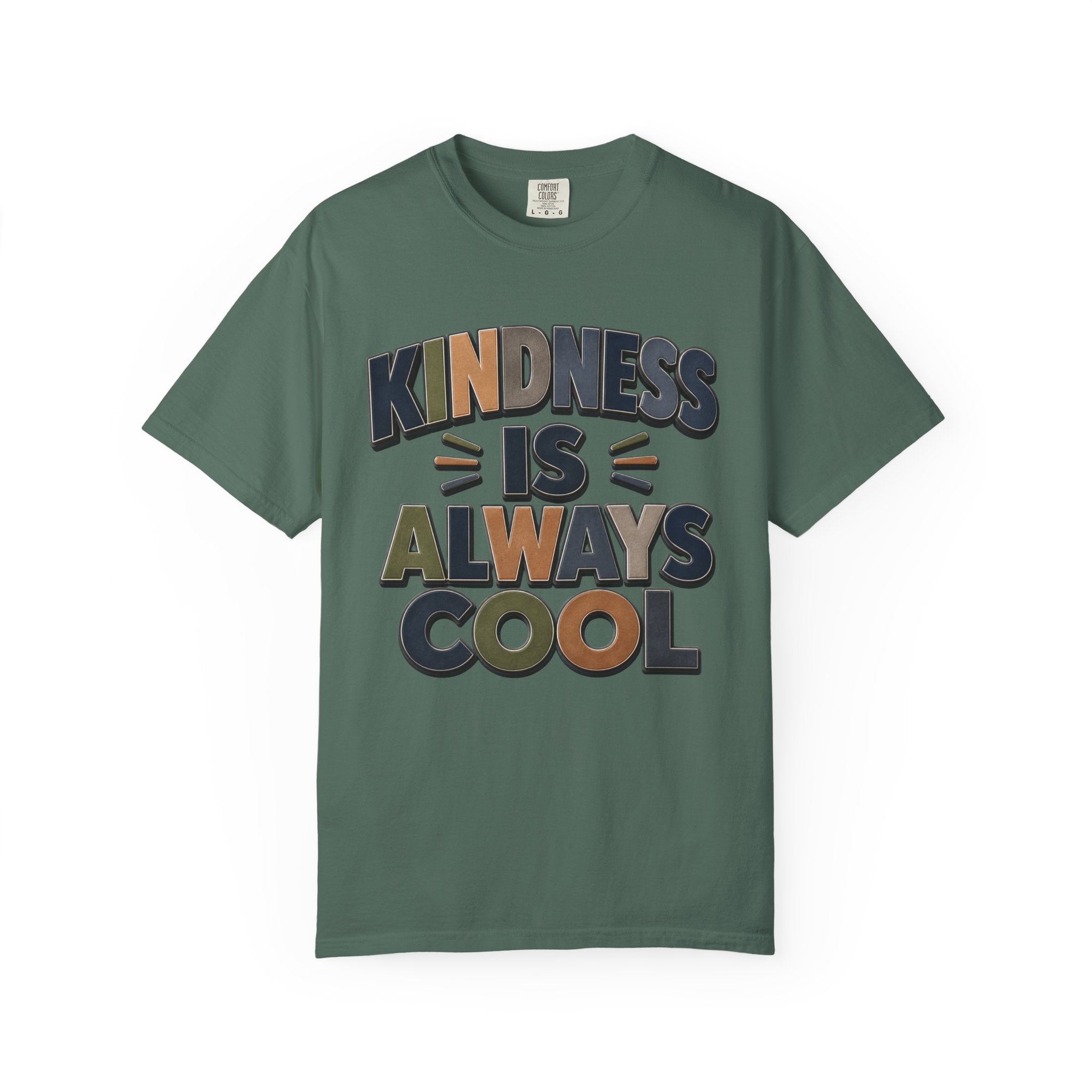 Kindness Is Always Cool T-Shirt | Retro Bold Lettering, Positive Message