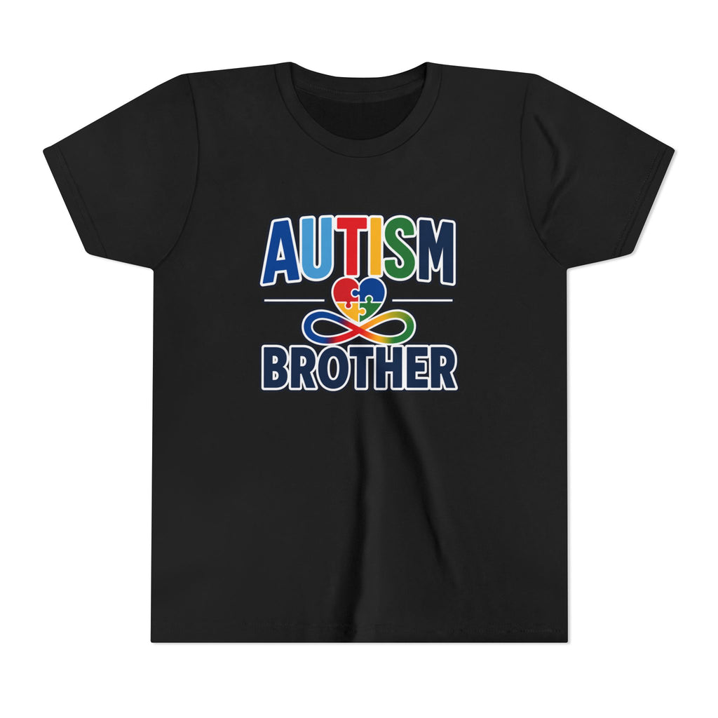 Autism Brother Youth Tee | Puzzle Heart Infinity Awareness Shirt