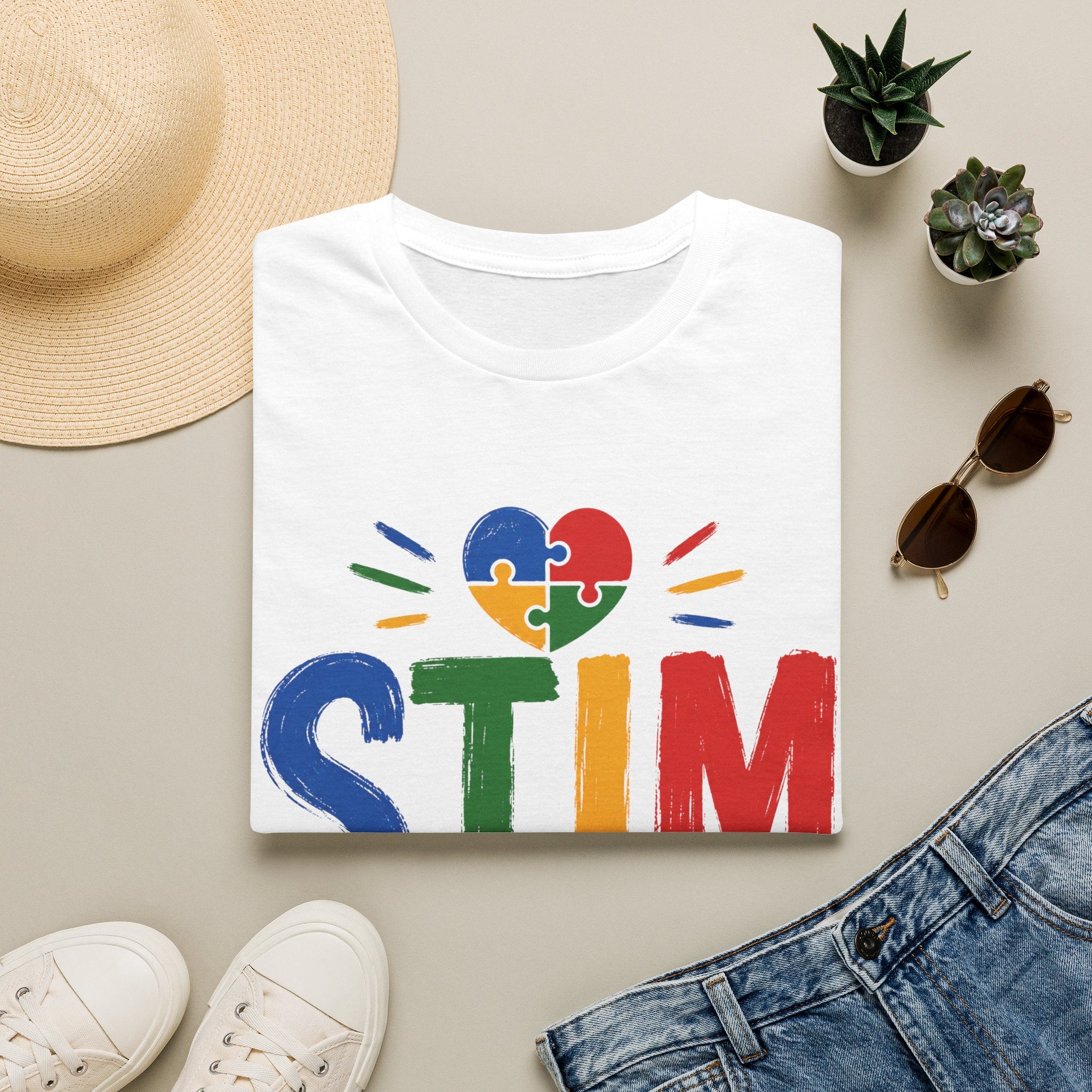 Autism Sensory Shirt | STIM Puzzle Heart Autism Awareness Shirt, Sensory Regulation Support Gift