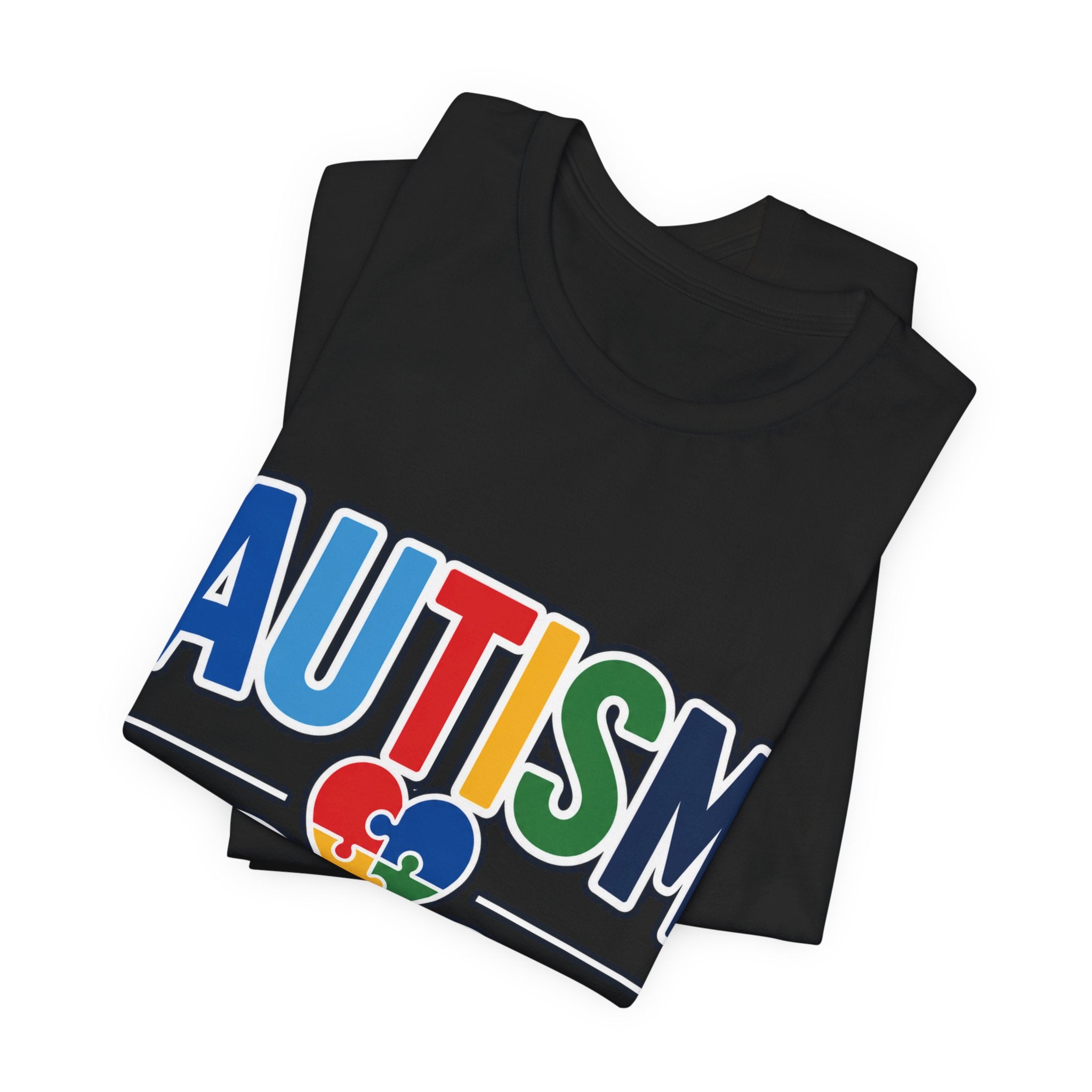 Autism Dad Shirt | Proud Autism Father T-Shirt | Colorful Puzzle Heart Infinity Design | Autism Awareness Gift for Dad | Autism Acceptance Tee