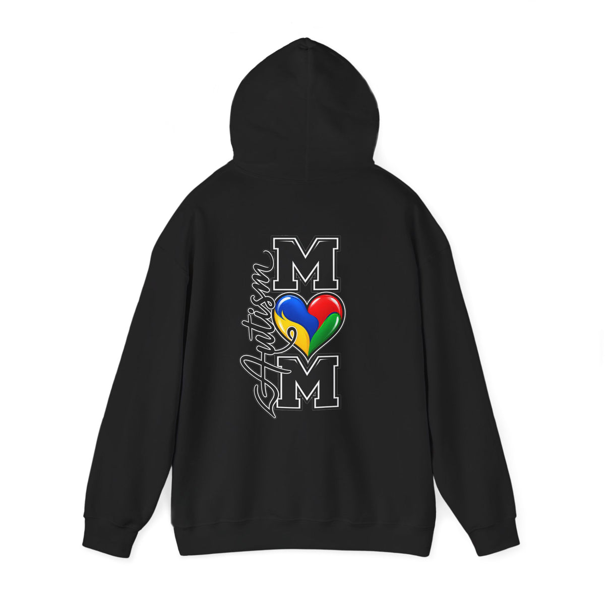 Autism Heart M Varsity Hoodie, Autism Awareness Sweatshirt, Autism Mom Gift Crewneck, Autism Acceptance Family Apparel