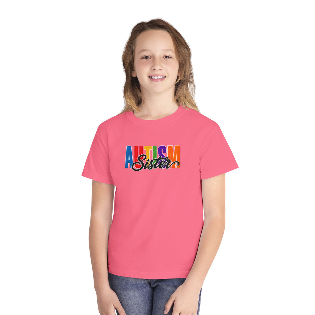 Autism Sister Youth Shirt Kids Autism Sister T Shirt Proud Autism Sibling Tee Autism Awareness Autism Acceptance Gift for Girls
