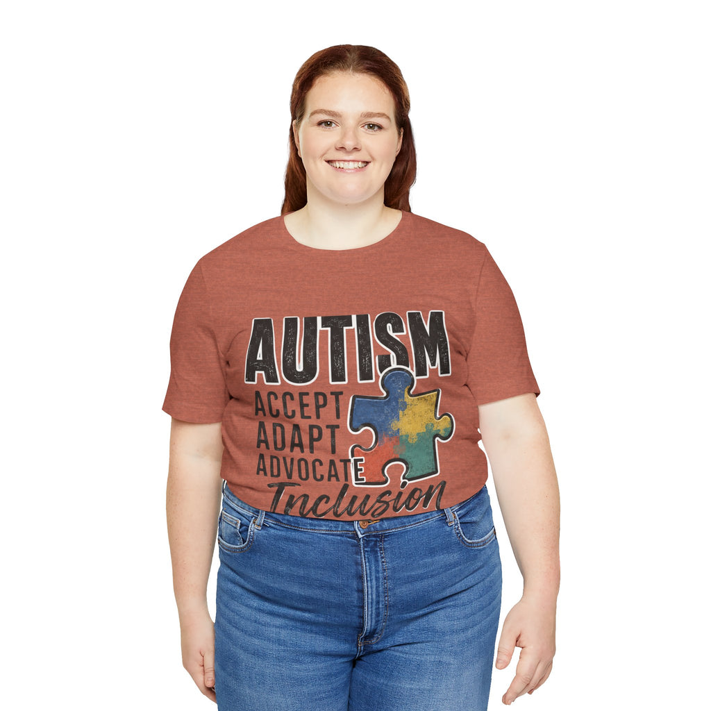 Autism Acceptance Shirt Inclusion Advocate T Shirt Puzzle Piece Tee Neurodiversity Awareness Special Needs Support Unisex Gift