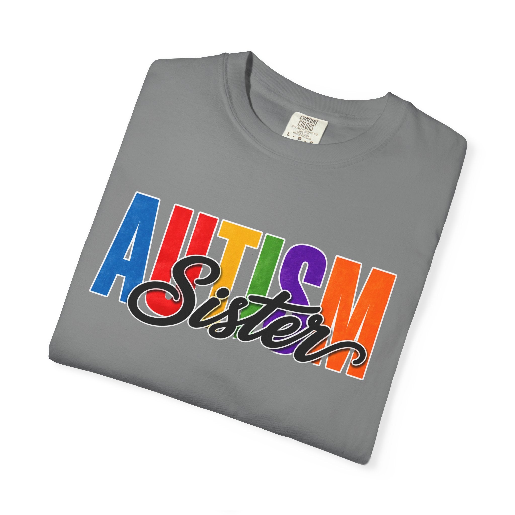 Autism Sister Shirt Proud Autism Sister T Shirt Autism Awareness Autism Acceptance Gift Puzzle Heart Special Needs Sibling Tee