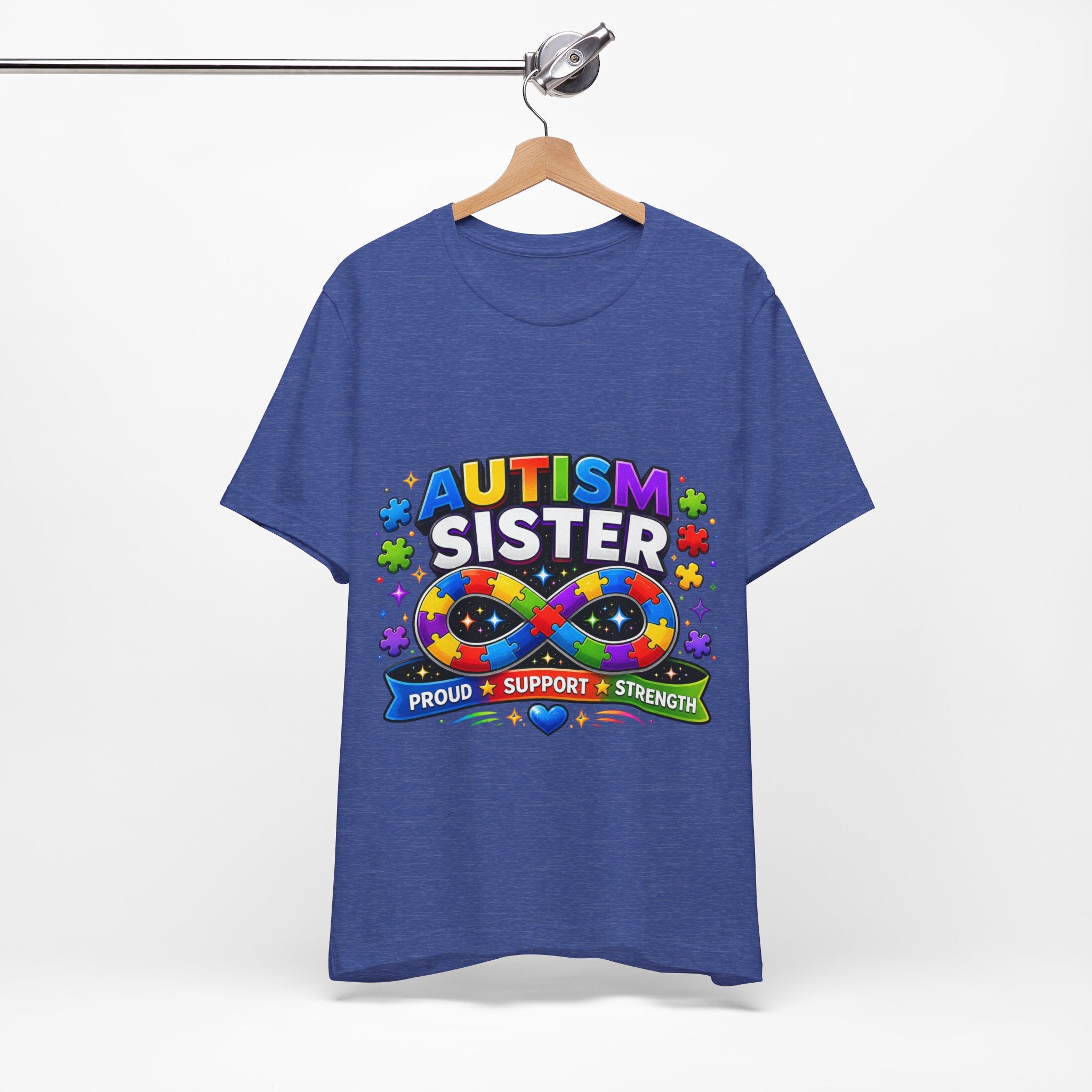 Autism Sister Tee | Puzzle Infinity Support Strength Shirt