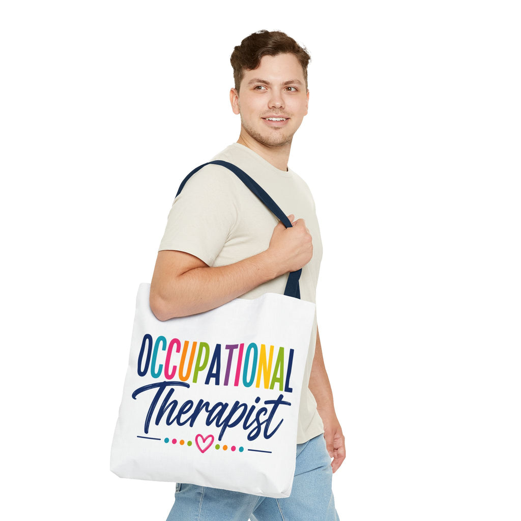 Occupational Therapist Tote Bag | Rainbow Script Healthcare Professional
