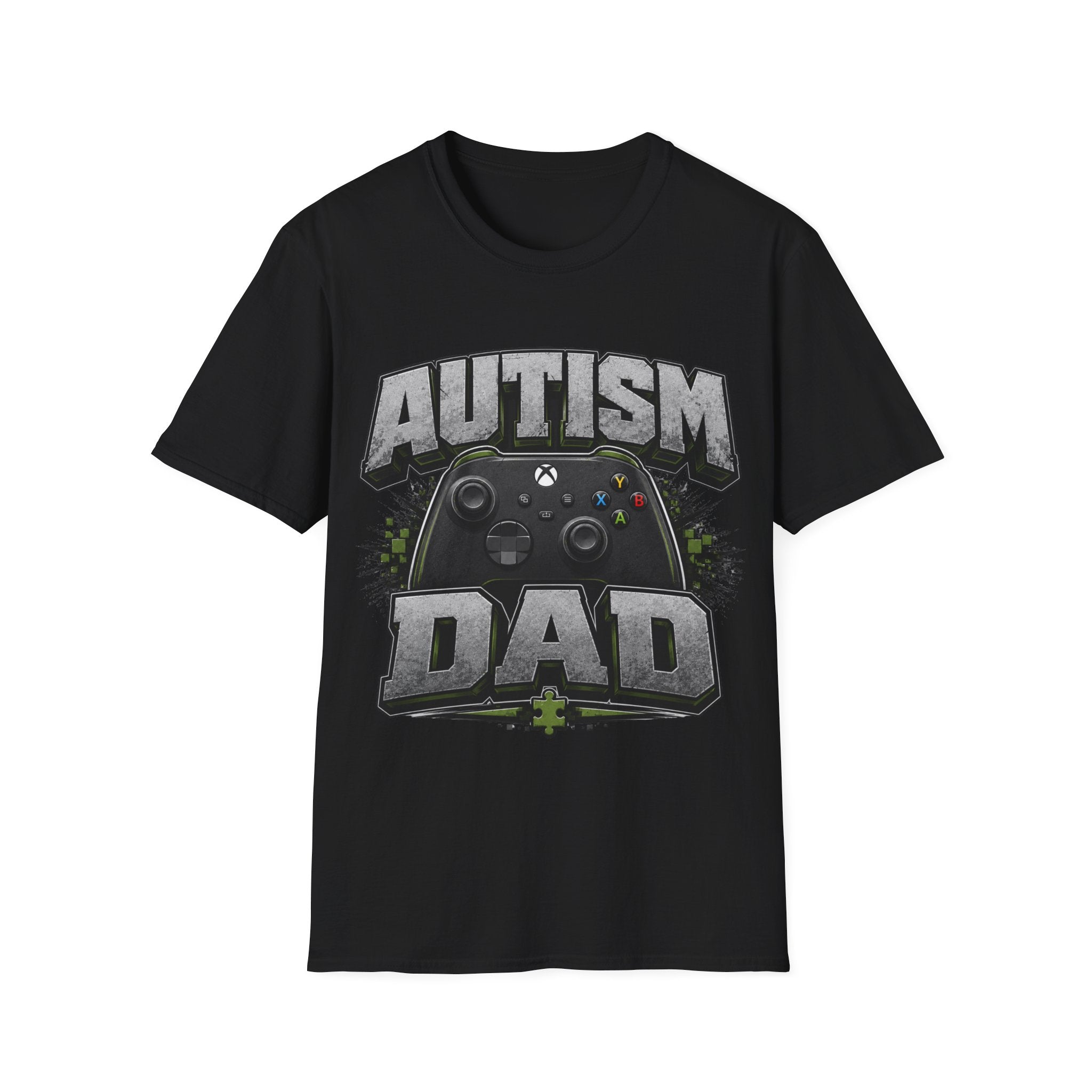 Autism Dad T-Shirt | Video Game Controller Awareness Tee