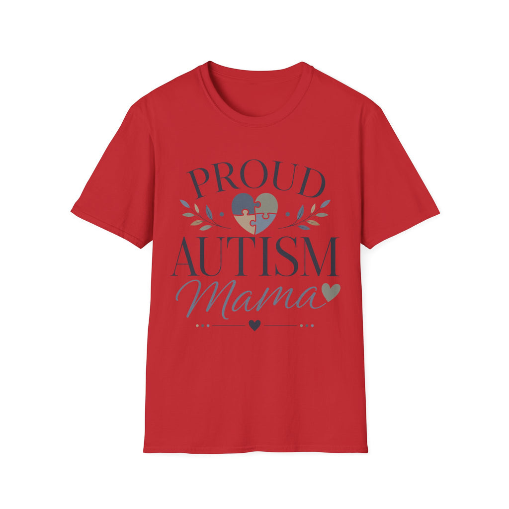 Proud Autism Mama T-Shirt | Puzzle Heart Awareness Tee | Special Needs