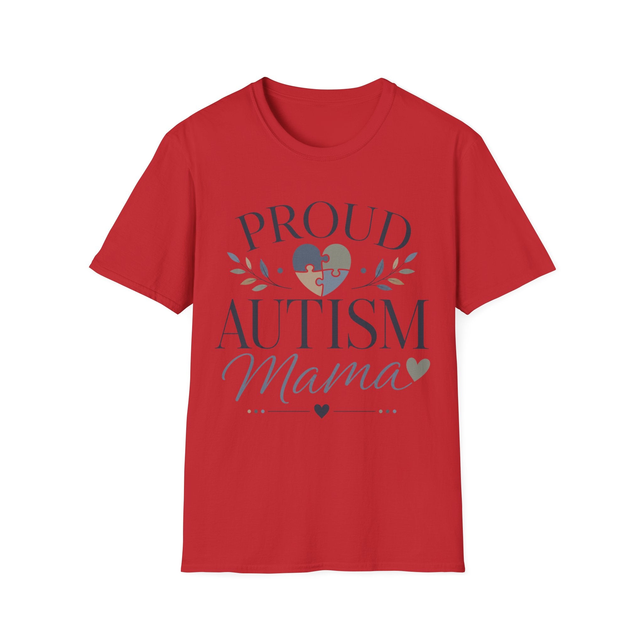 Proud Autism Mama T-Shirt | Puzzle Heart Awareness Tee | Special Needs