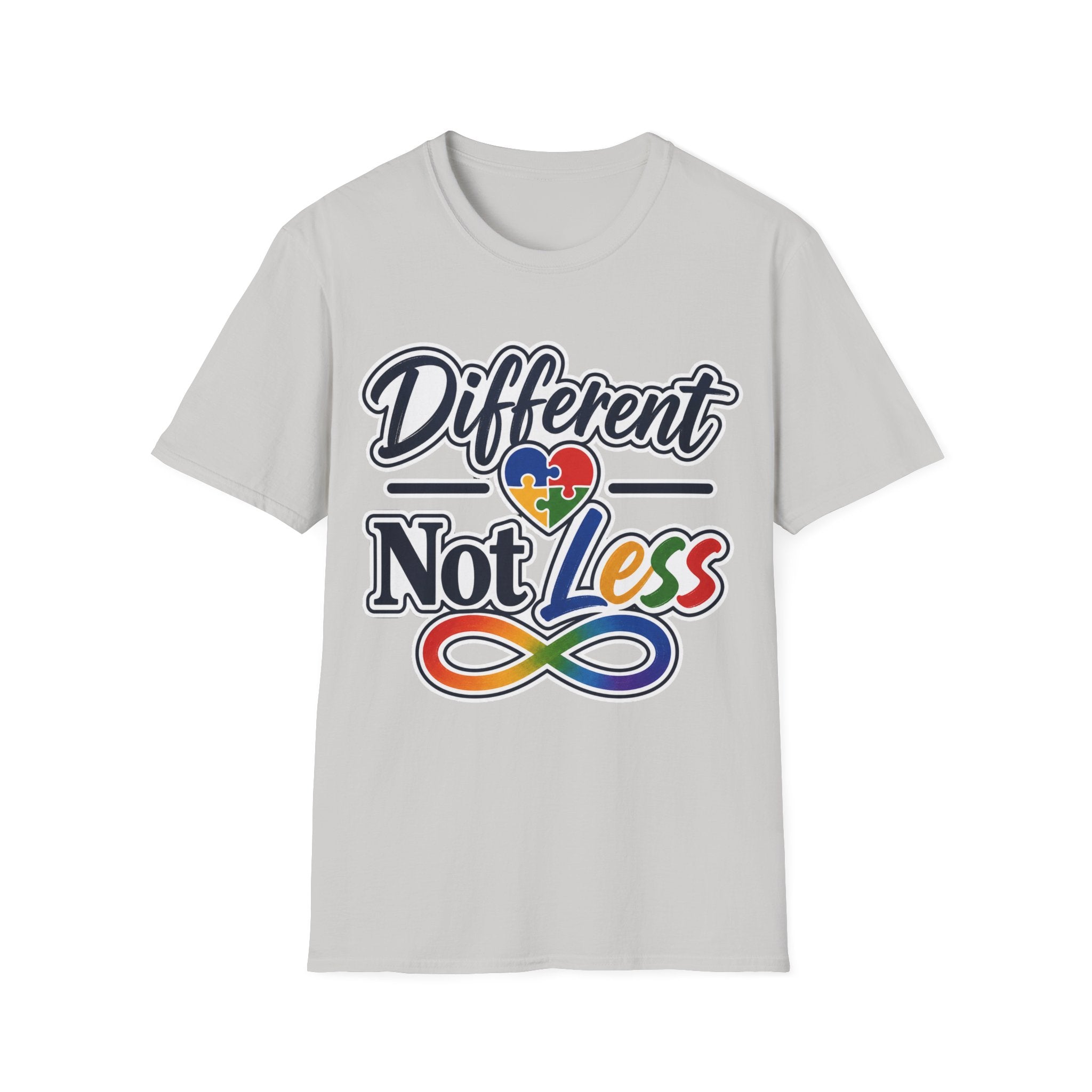 Different Not Less T-Shirt | Autism Awareness Puzzle Heart & Infinity Shirt