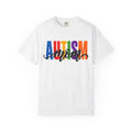 Autism Mom Shirt Autism Mom T Shirt Rainbow Block Letter Tee Script Mom Graphic Autism Awareness Autism Acceptance Gift for Mom