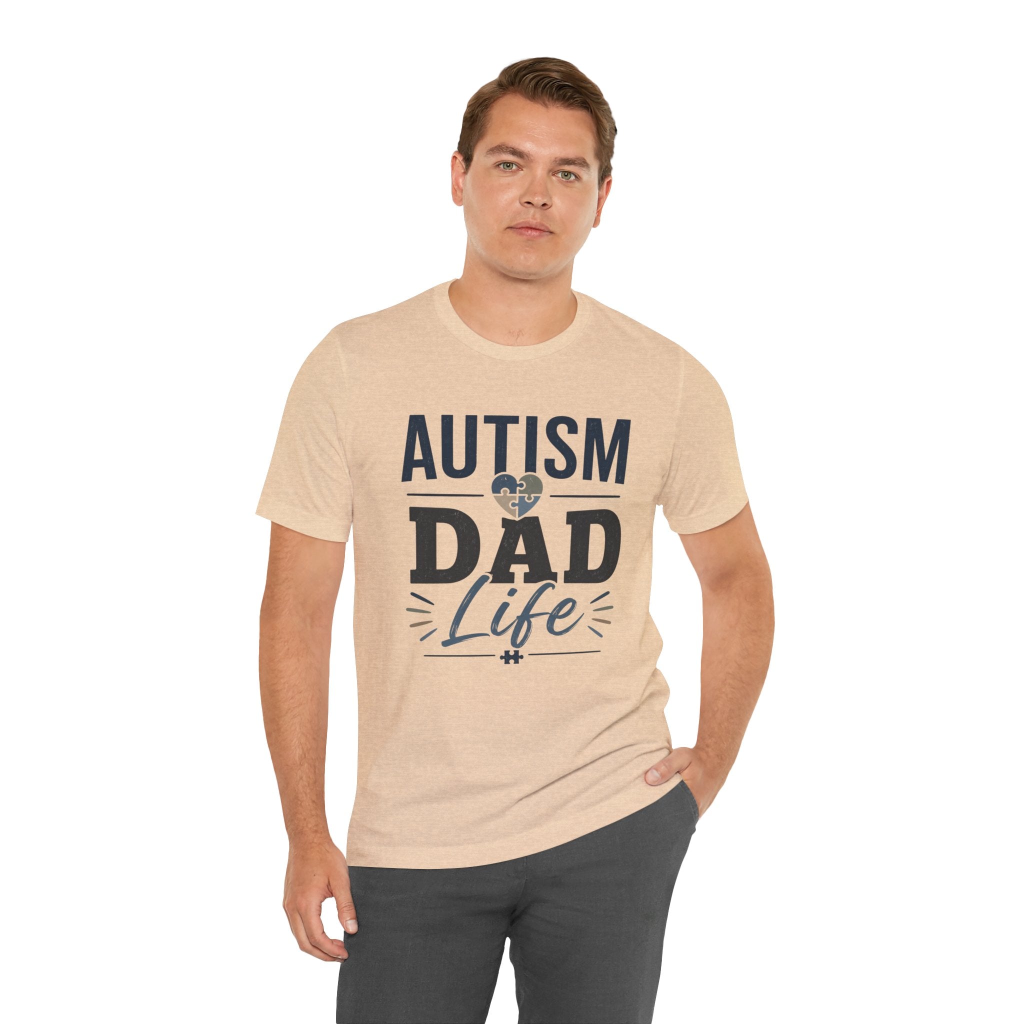 Autism Dad Life Shirt Autism Dad T Shirt Proud Autism Father Gift Autism Awareness Shirt Special Needs Dad Tee Puzzle Heart Design