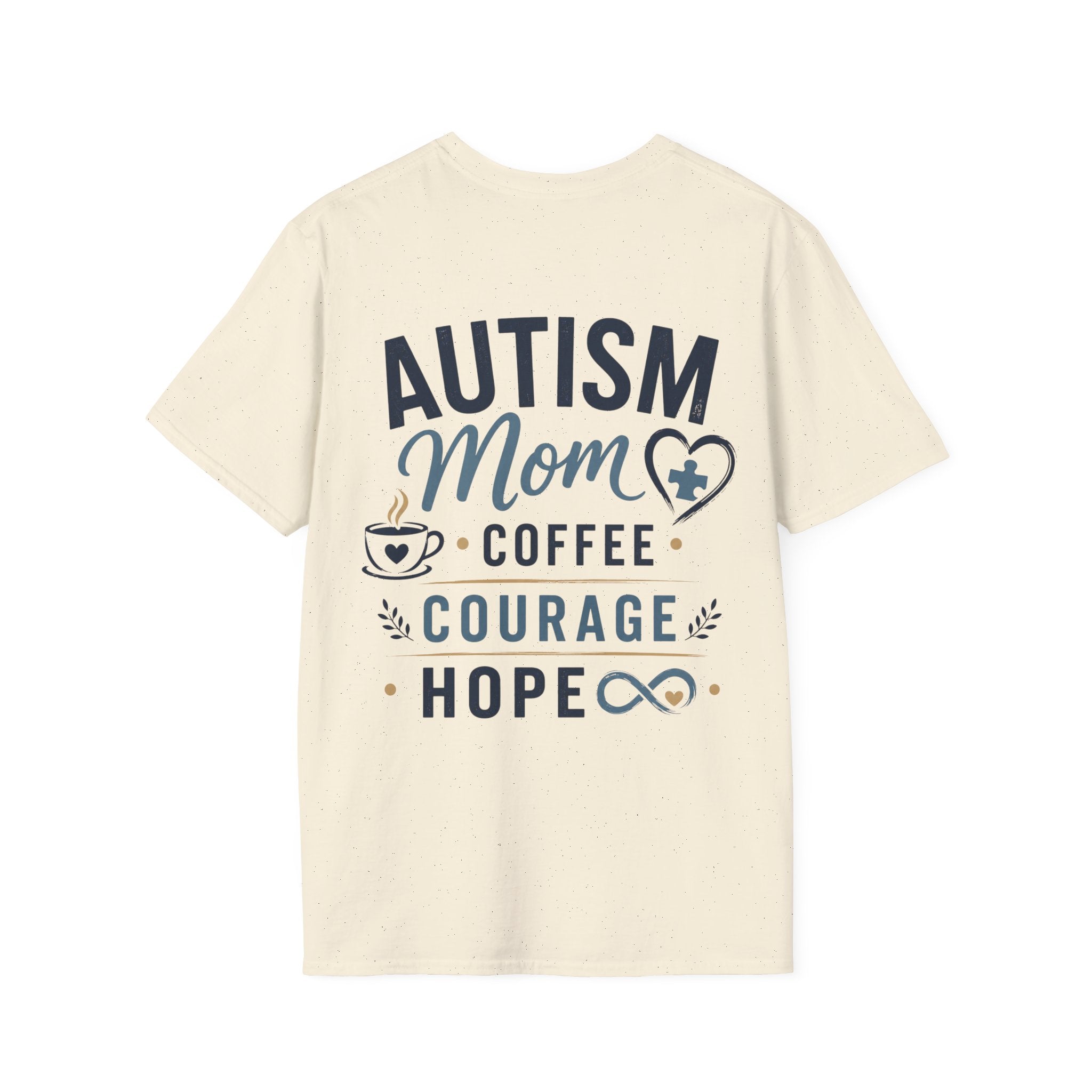 Autism Mom Shirt | Coffee Courage Hope Tee | Autism Mama T-Shirt | Special Needs Mom Gift | Autism Awareness Apparel | Neurodiversity