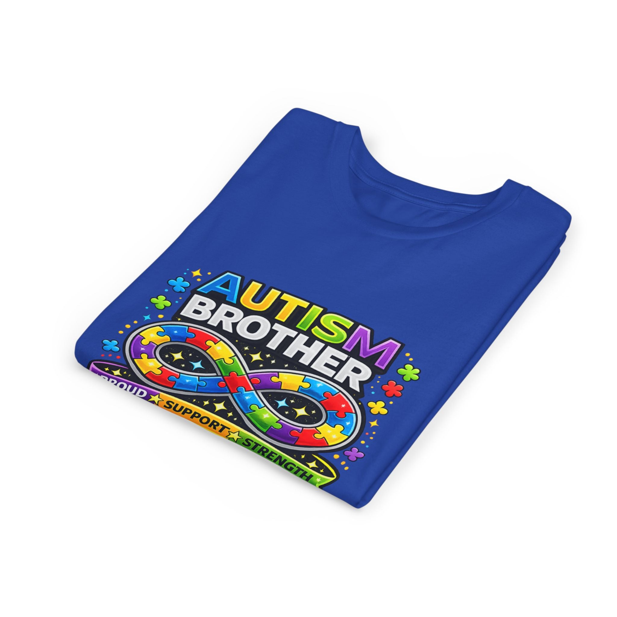 Autism Brother Shirt | Autism Sibling Tee | Infinity Puzzle Shirt | Proud Support Strength | Autism Acceptance Gift for Brother