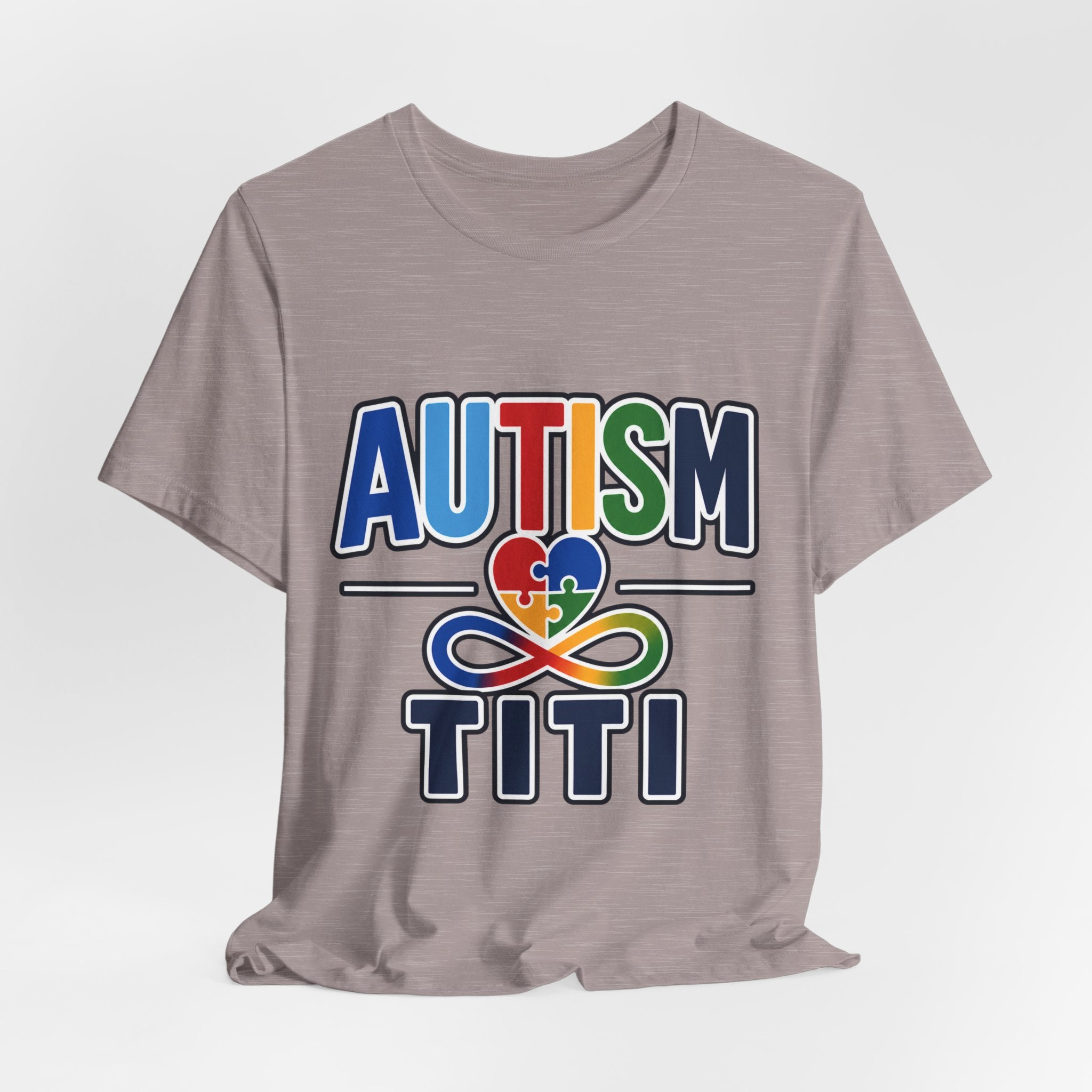 Autism Titi Shirt | Proud Autism Aunt T-Shirt | Spanish Tía Puzzle Heart Infinity Design | Autism Awareness & Acceptance Gift